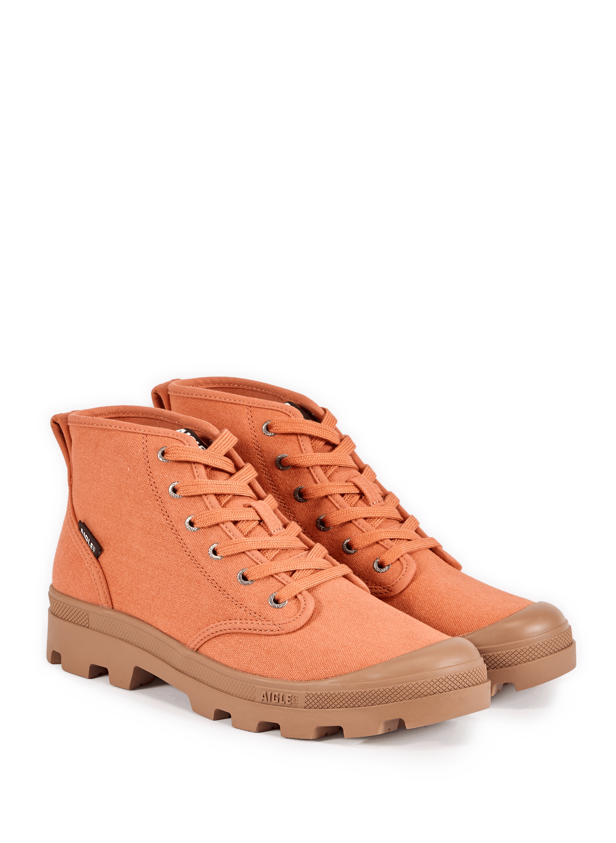 Baskets montantes en coton mélangé AIGLE Orange