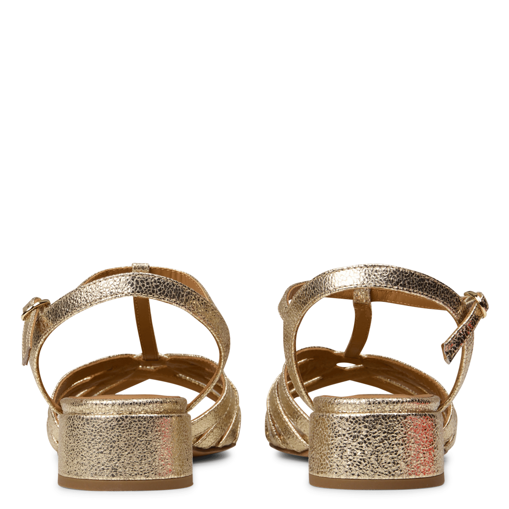 Sandales hautes en cuir capri BOBBIES Doré