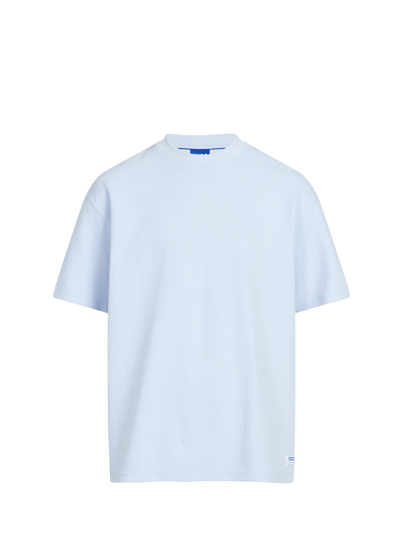 T-shirt Nuwaffle en coton mélangé HUGO BLUE Bleu