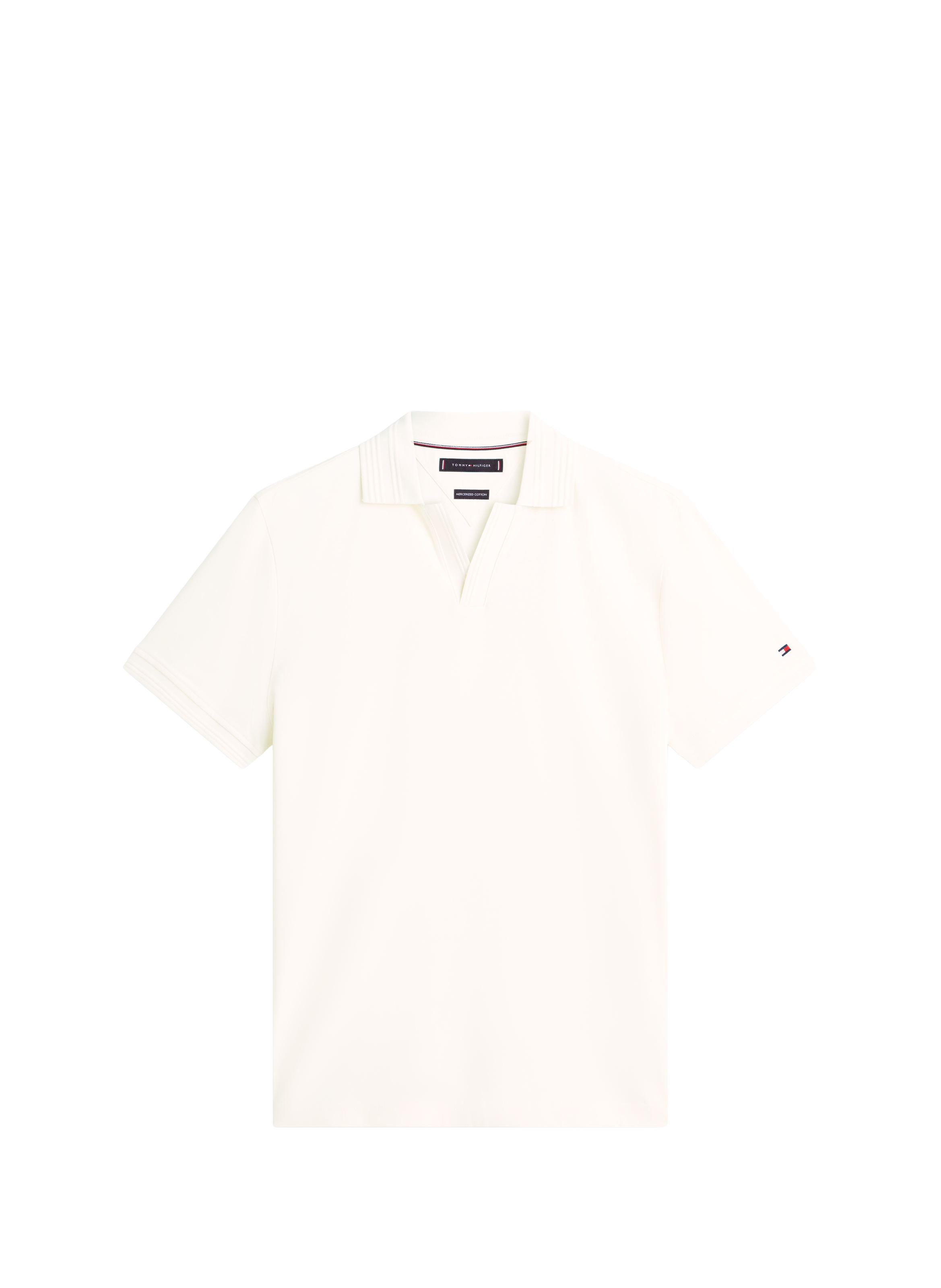 Polo manches courtes en coton TOMMY HILFIGER Beige