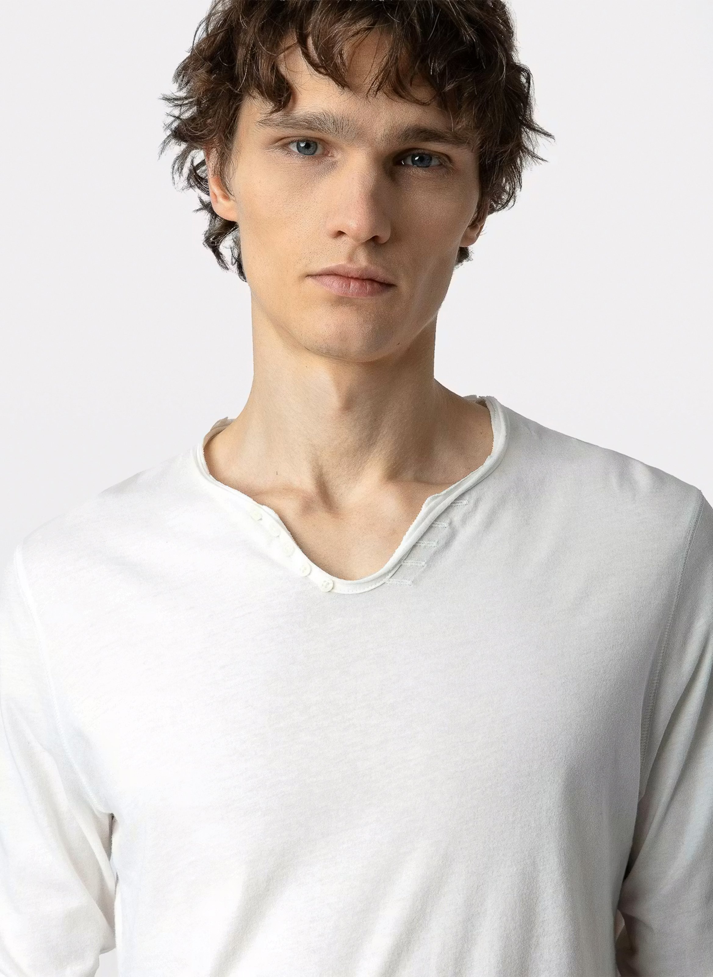 Tes-shirt droit en coton bio monastir ZADIG&VOLTAIRE Blanc