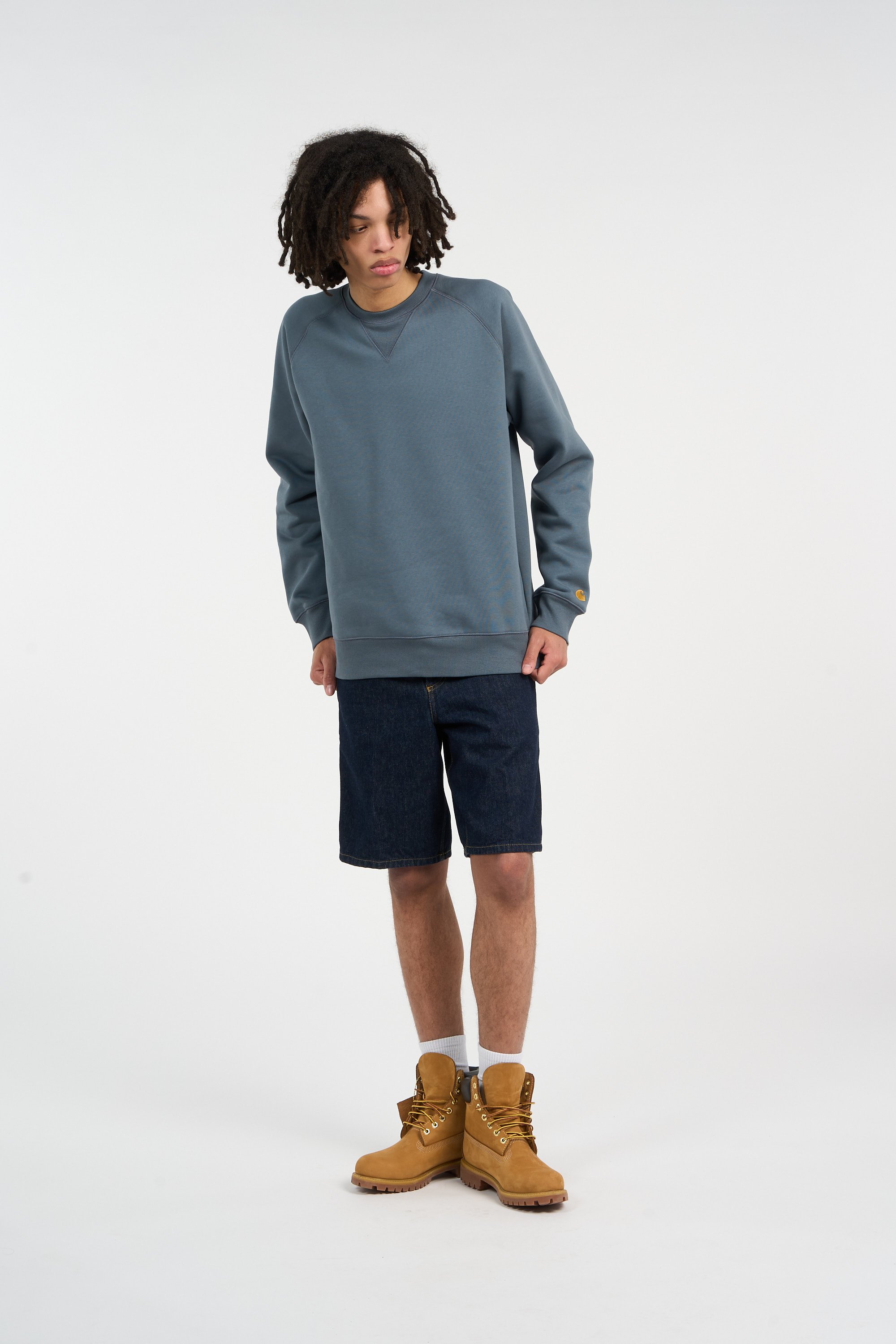Sweatshirt chase CARHARTT WIP Bleu