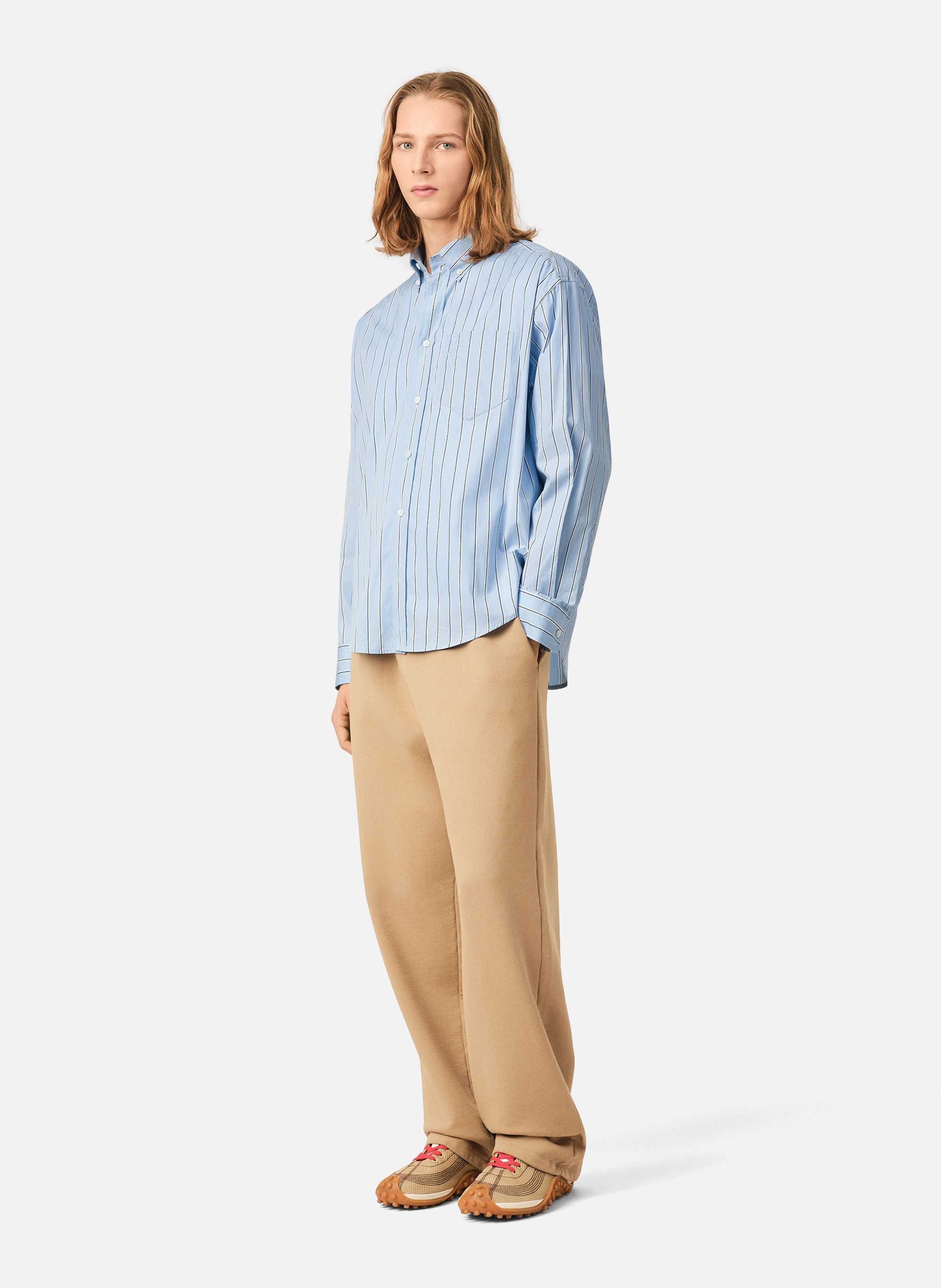 Chemise boxy en coton ami de coeur embossé AMI PARIS Bleu