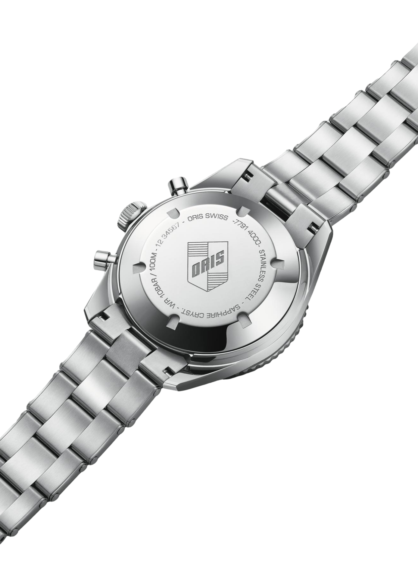 Montre automatique Oris Divers Sixty-Five Chonographe en acier inoxydable ORIS Noir