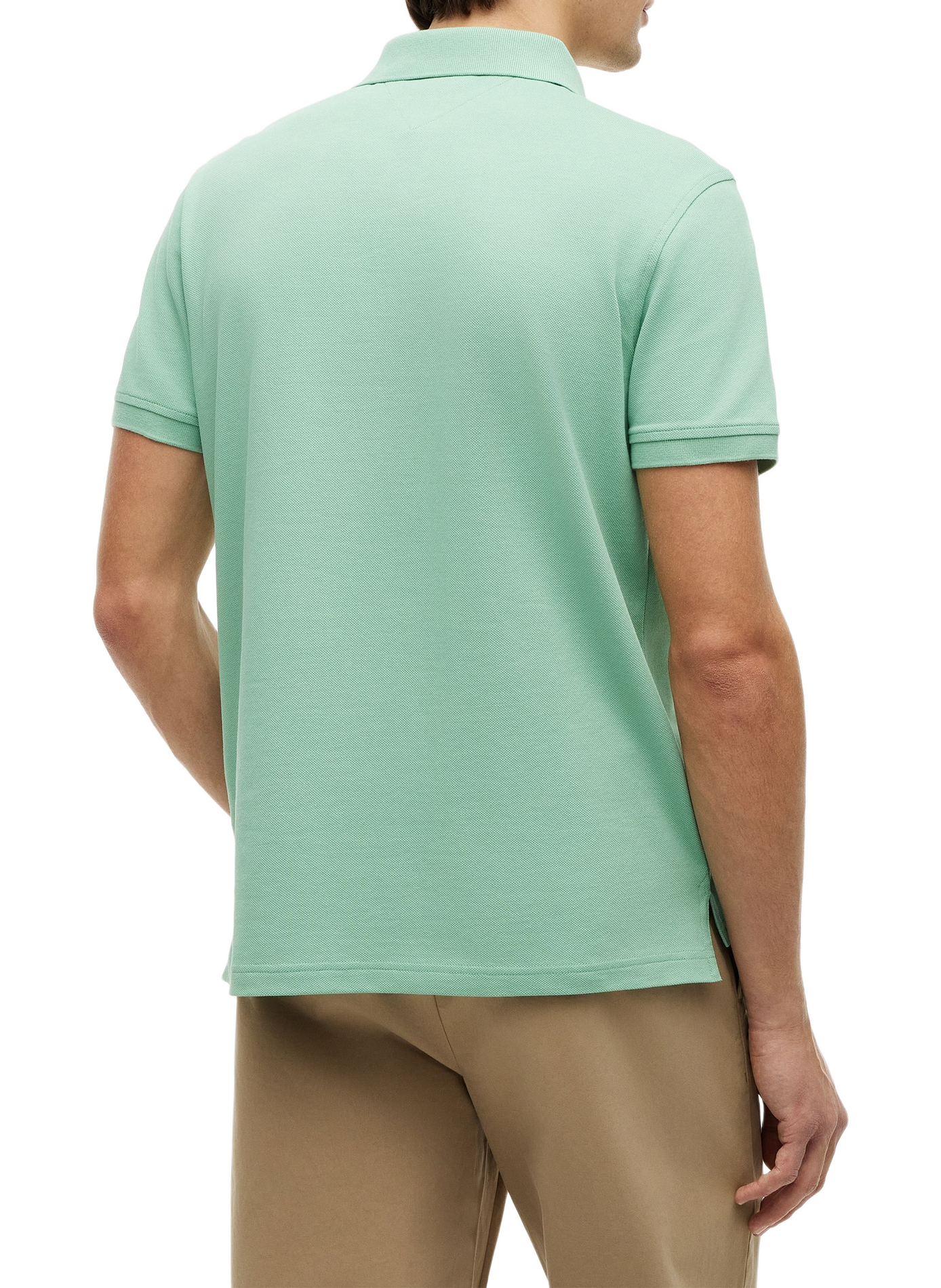 Organic cotton piqué polo shirt | Green TOMMY HILFIGER Men