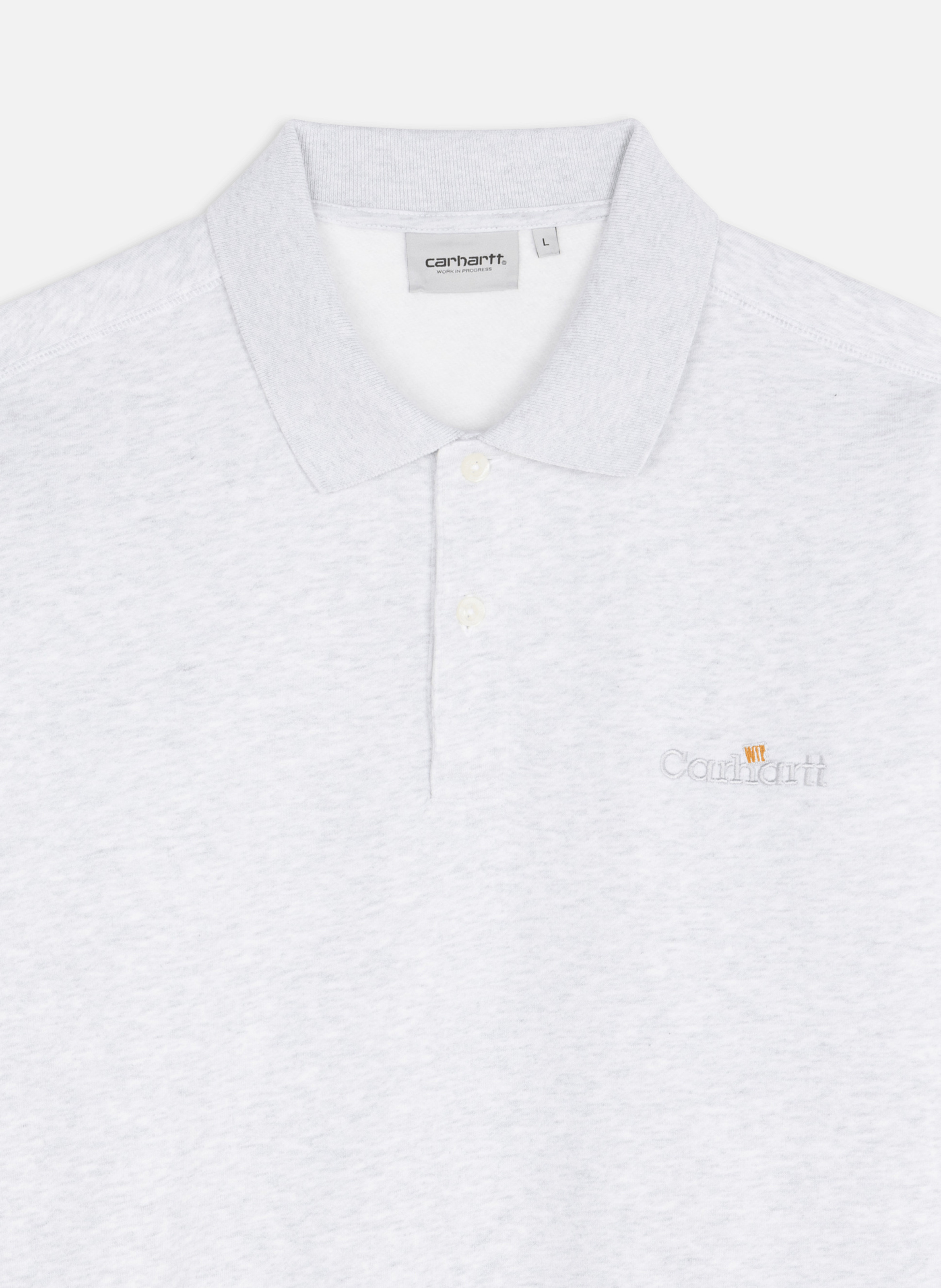 Sweatshirt wip label polo sweat CARHARTT WIP Gris