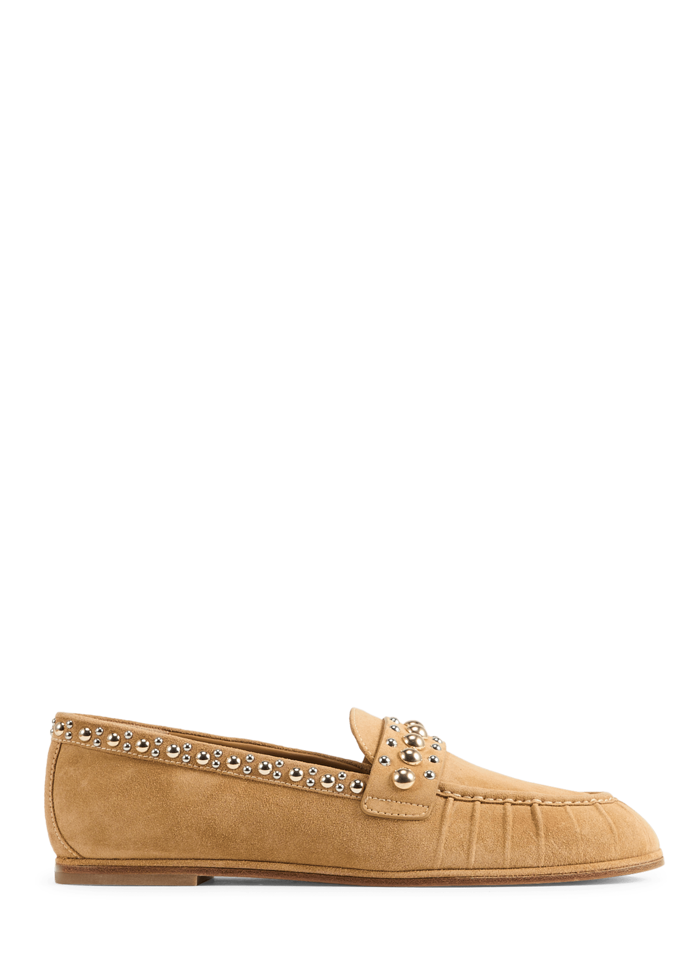 Suede leather moccasins STUART WEITZMAN Brown