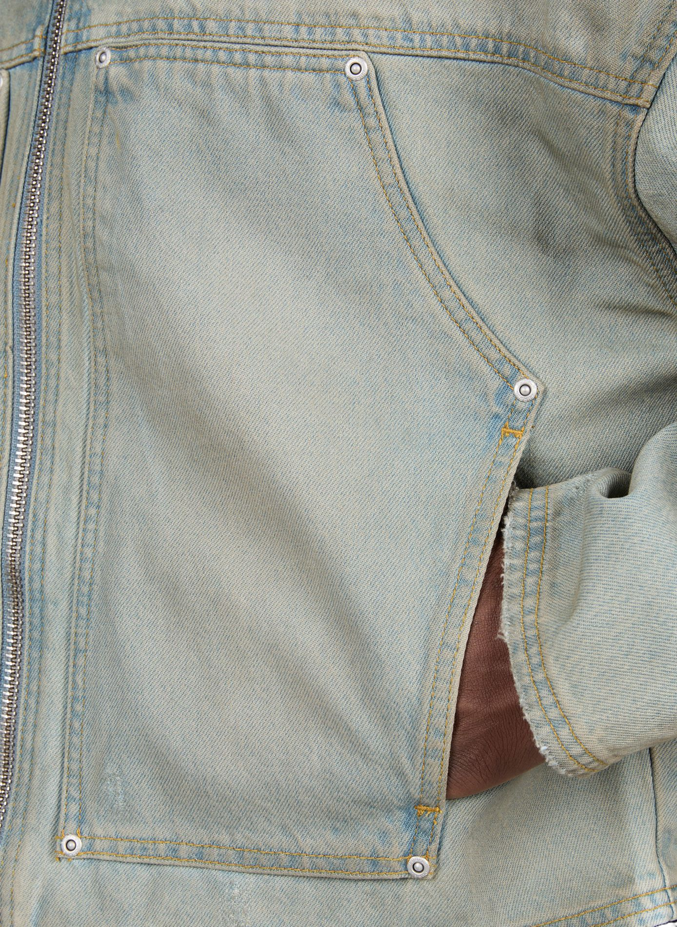 Veste en denim de coton délavée | Bleu PURPLE BRAND Homme