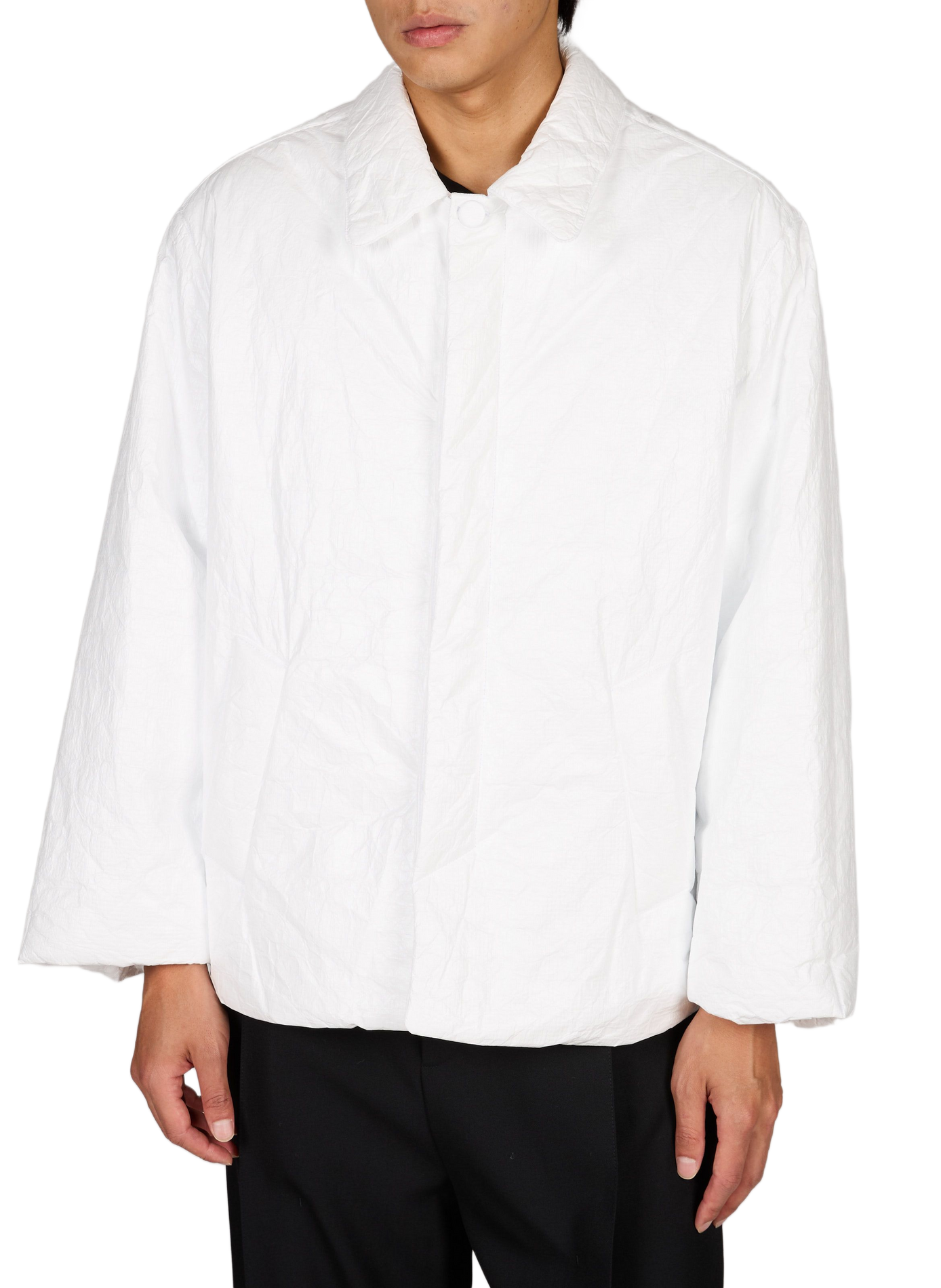 Textured technical fabric jacket ALAINPAUL White