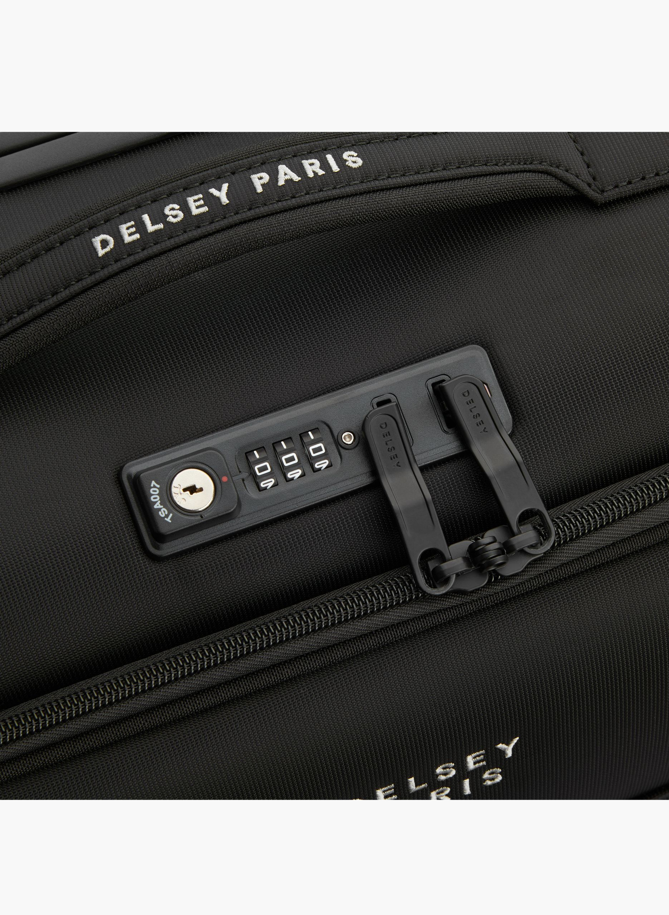 Valise cabine souple taille s - brochant 3 DELSEY PARIS Noir