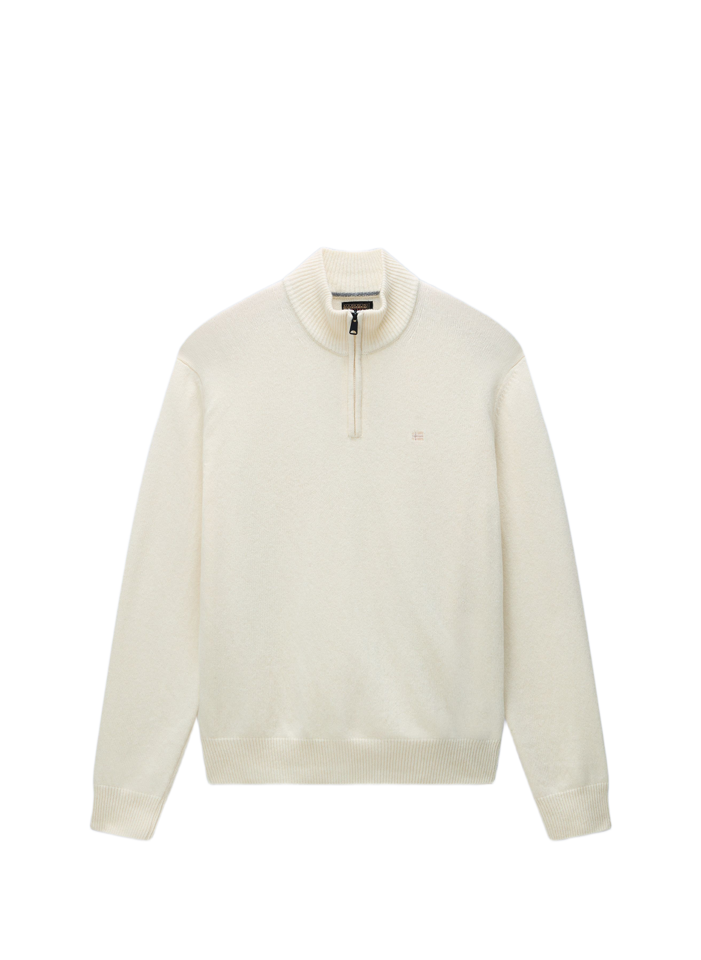 Straight wool-blend high-neck sweater NAPAPIJRI Beige