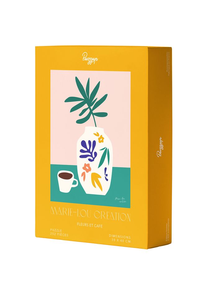 Flowers and coffee jigsaw puzzle PUZZUP