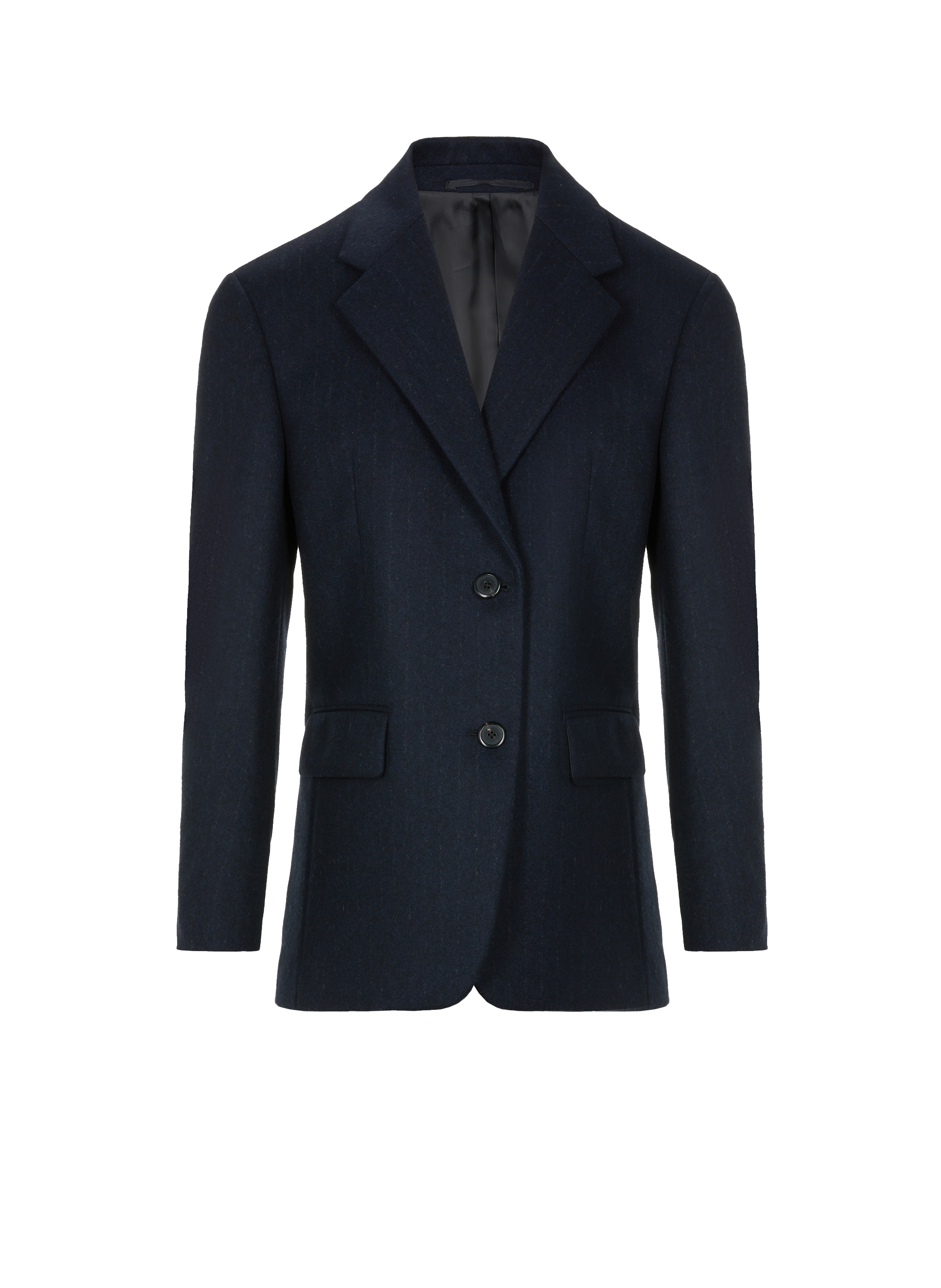PRADA Oversized wool tailored jacket Blue