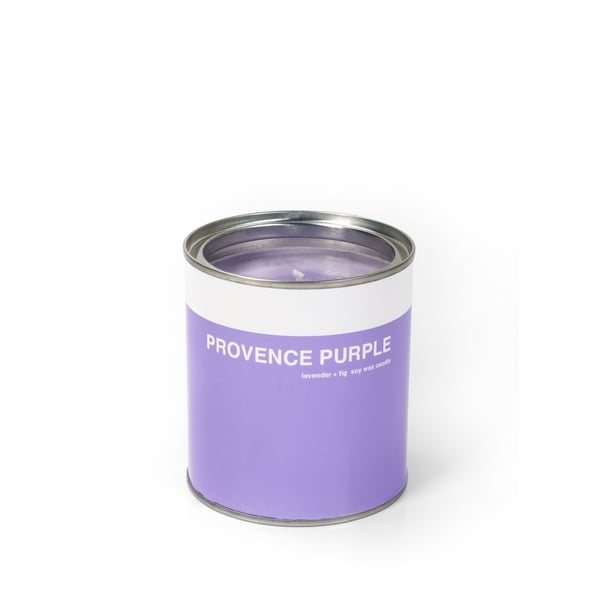 Bougie pot de peinture lavande