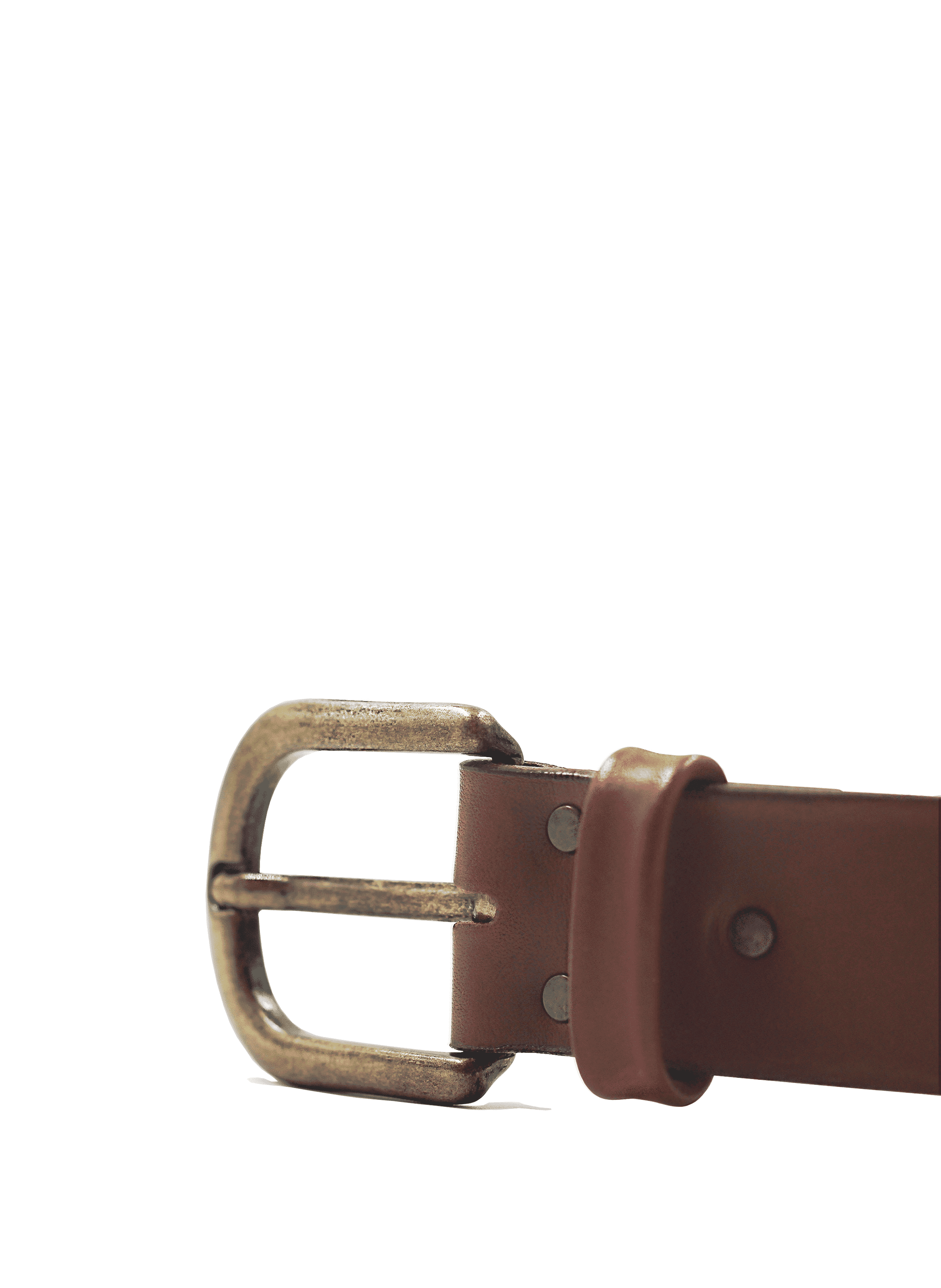 Ceinture FRANKIE MORELLO Milan En Cuir Marron Vintage - Taille XL, Authentique Occasion