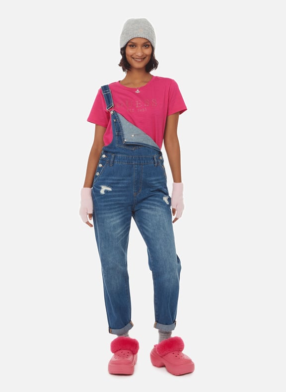 DENIM OVERALLS GUESS for WOMEN Printemps