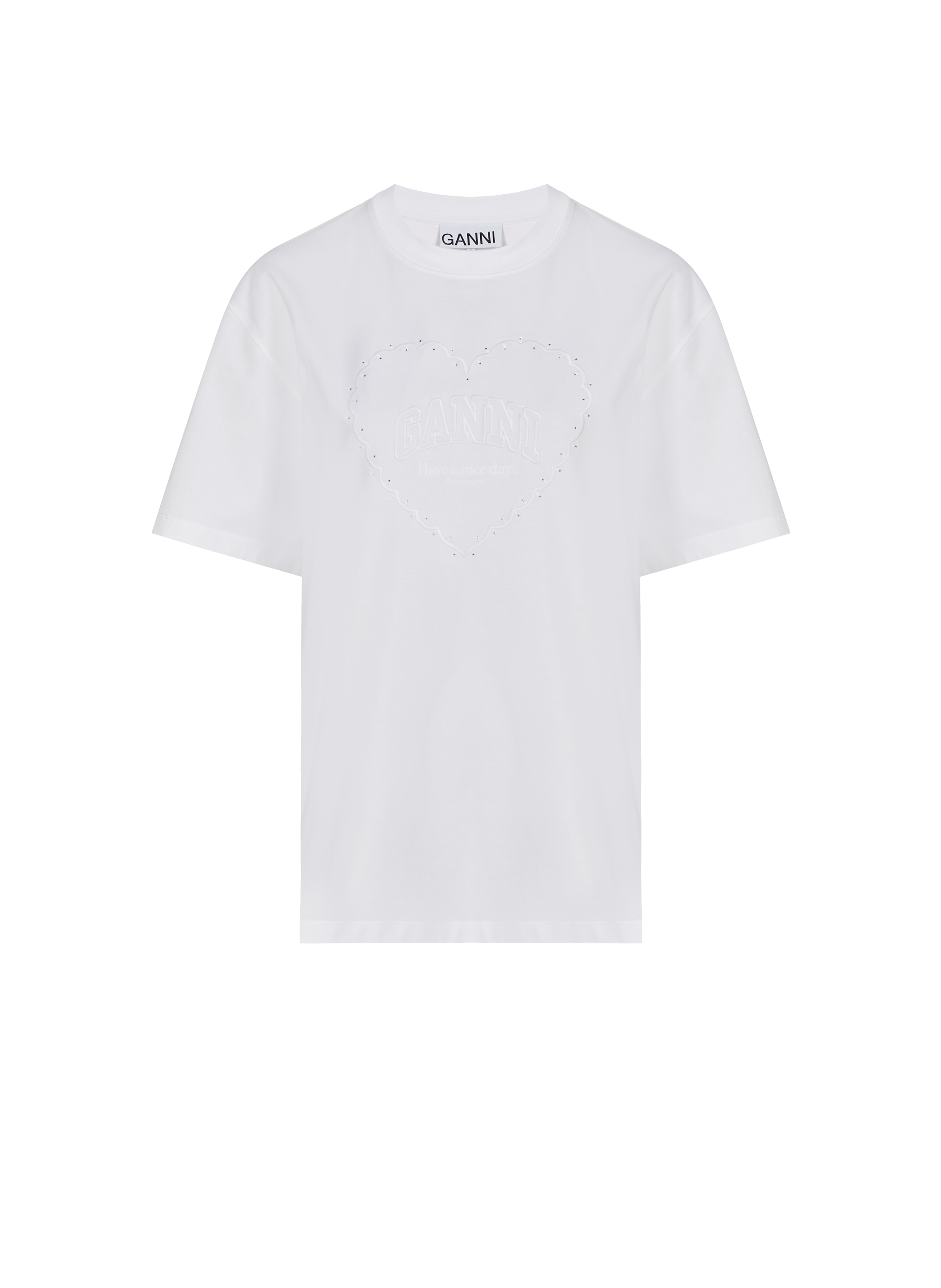 T-shirt Heavy Cotton GANNI White