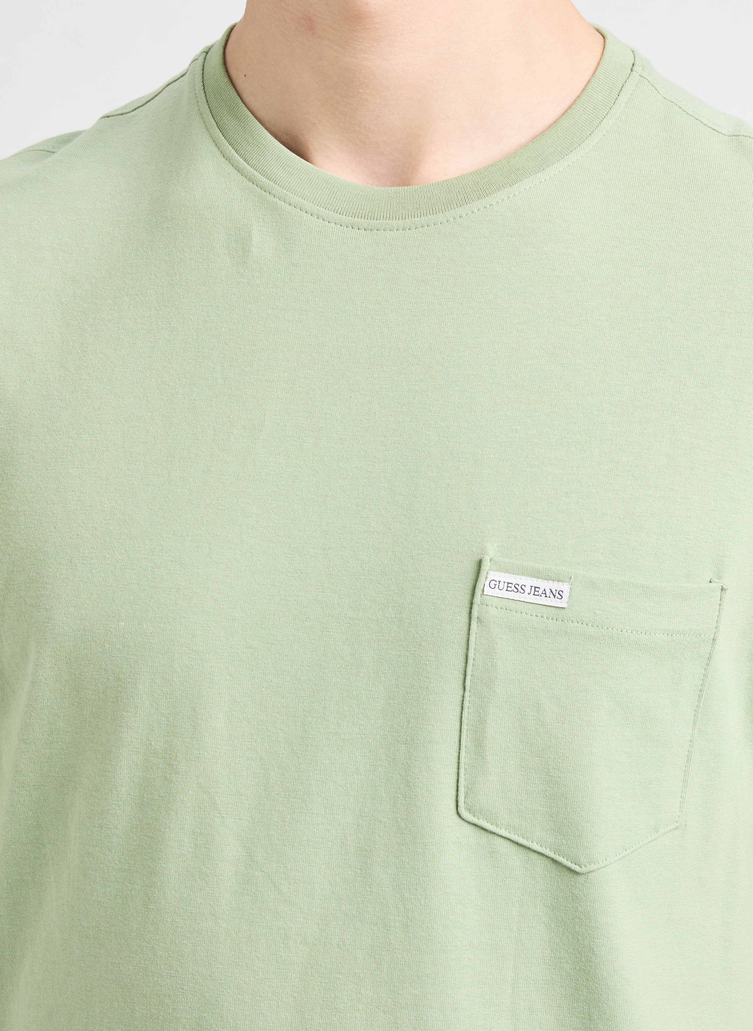 Cotton T-shirt GUESS Green