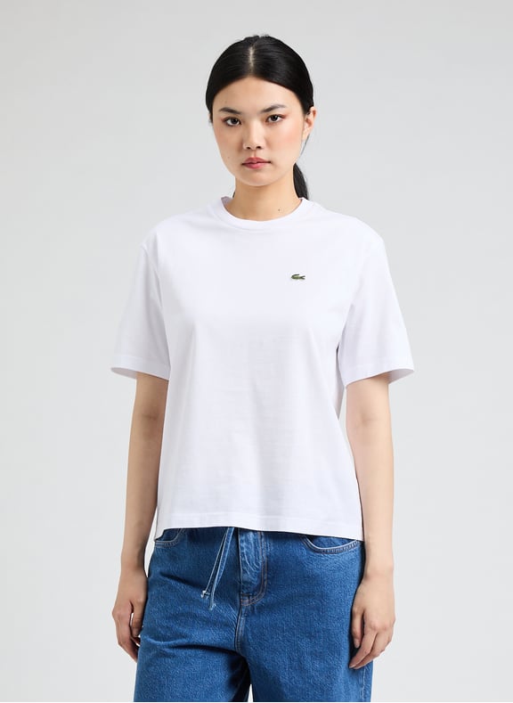 T-shirt en coton Blanc by LACOSTE LACOSTE T-shirt en coton Blanc
