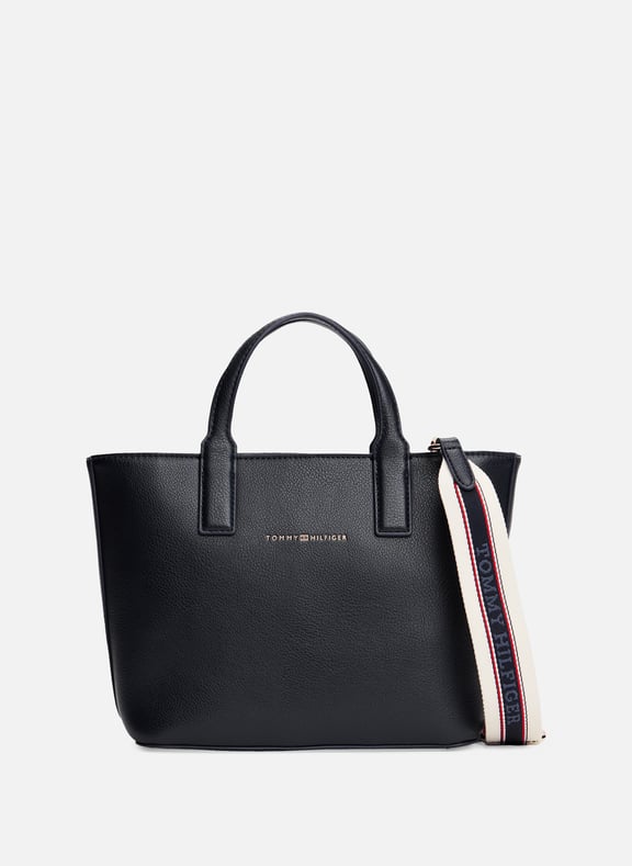 Faux leather tote bag Blue by TOMMY HILFIGER TOMMY HILFIGER Faux leather tote bag Blue