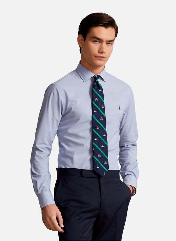 Slim-fit cotton shirt Blue by POLO RALPH LAUREN POLO RALPH LAUREN Slim-fit cotton shirt Blue