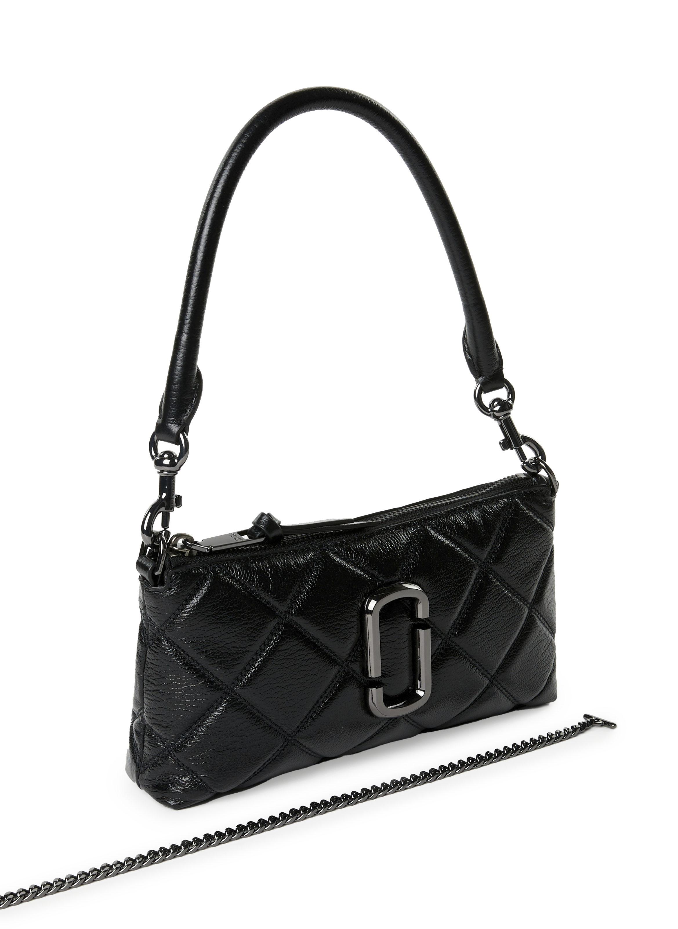 Sac à main matelassé The Pochette MARC JACOBS Noir