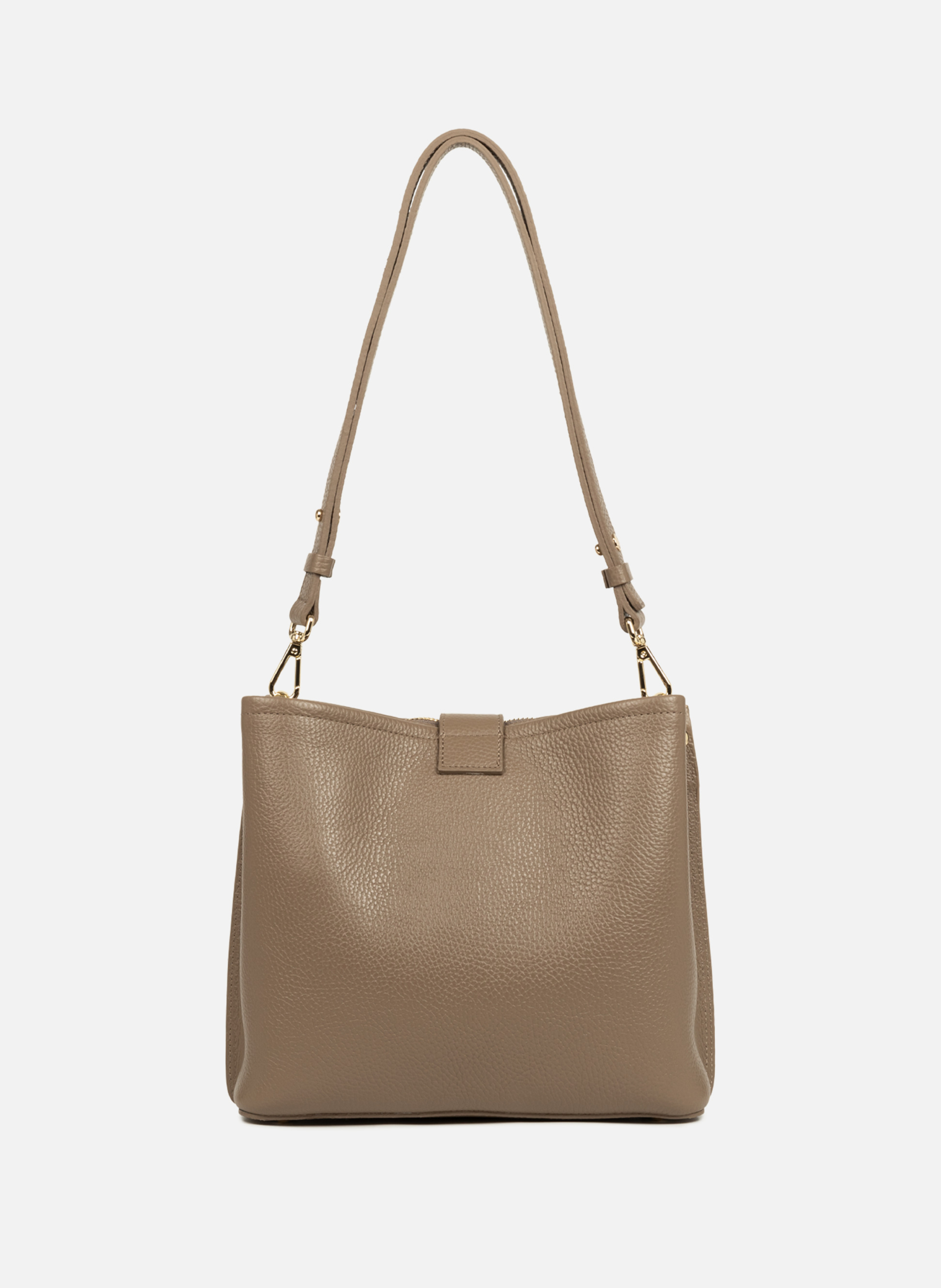 Sac seau - top double Marron