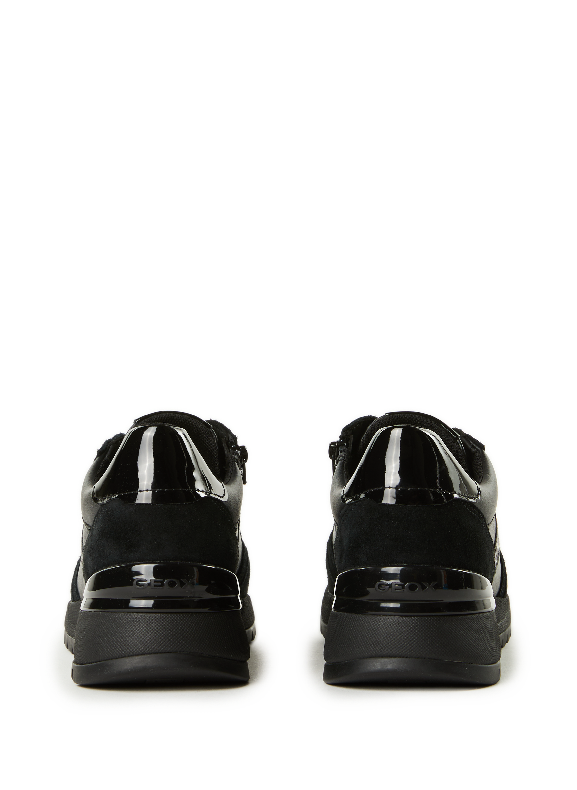 Leather Desya sneakers GEOX Black