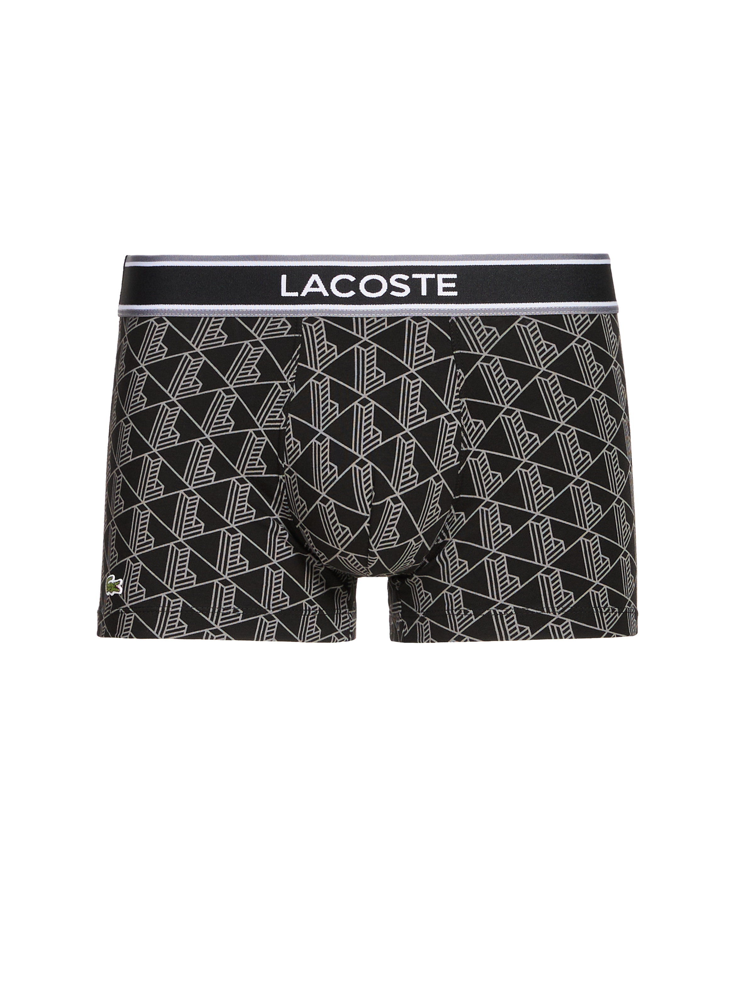 Lot de 3 boxers en coton mélangé LACOSTE Noir