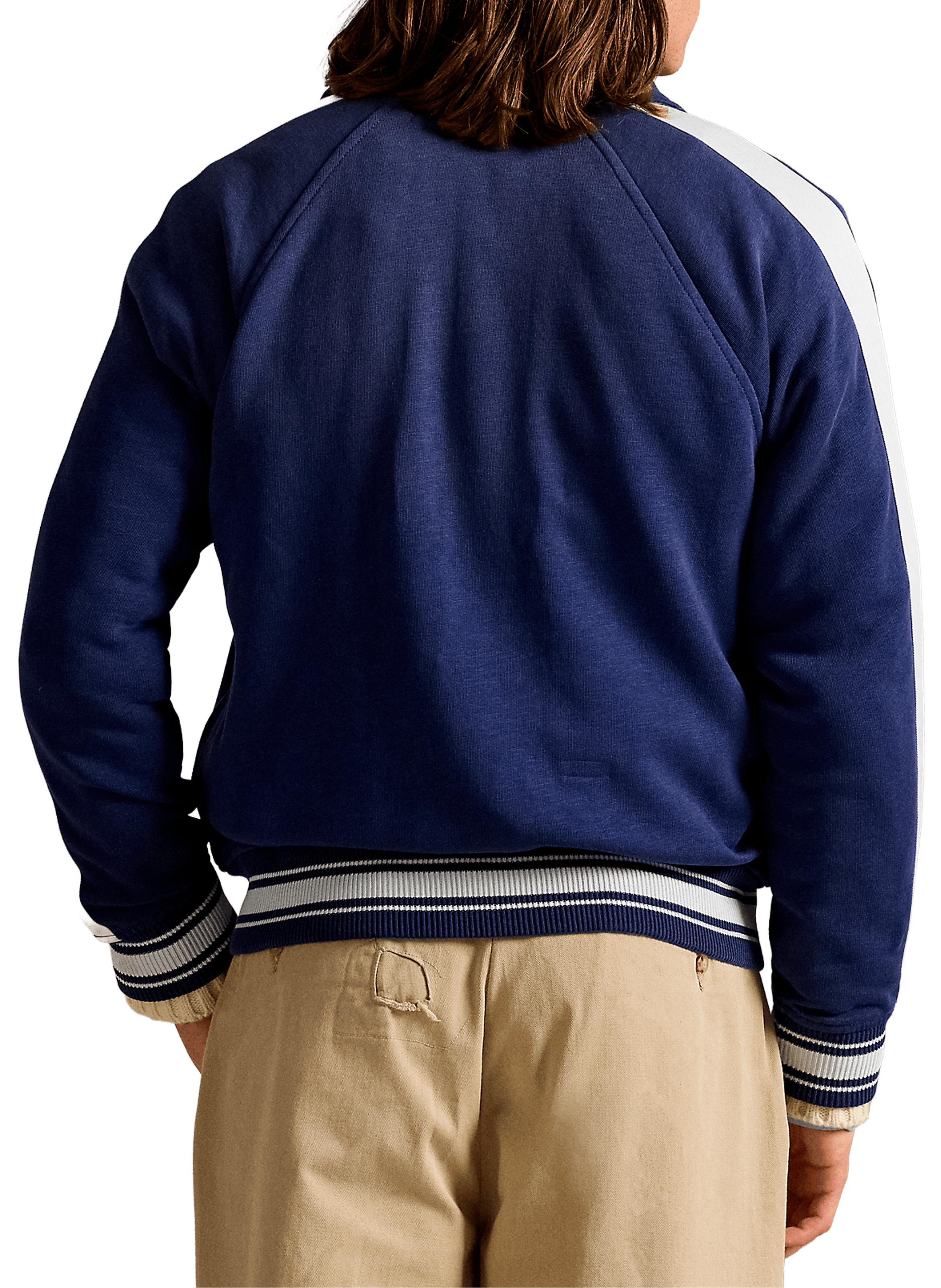 Veste sportive en coton mélangé POLO RALPH LAUREN Bleu