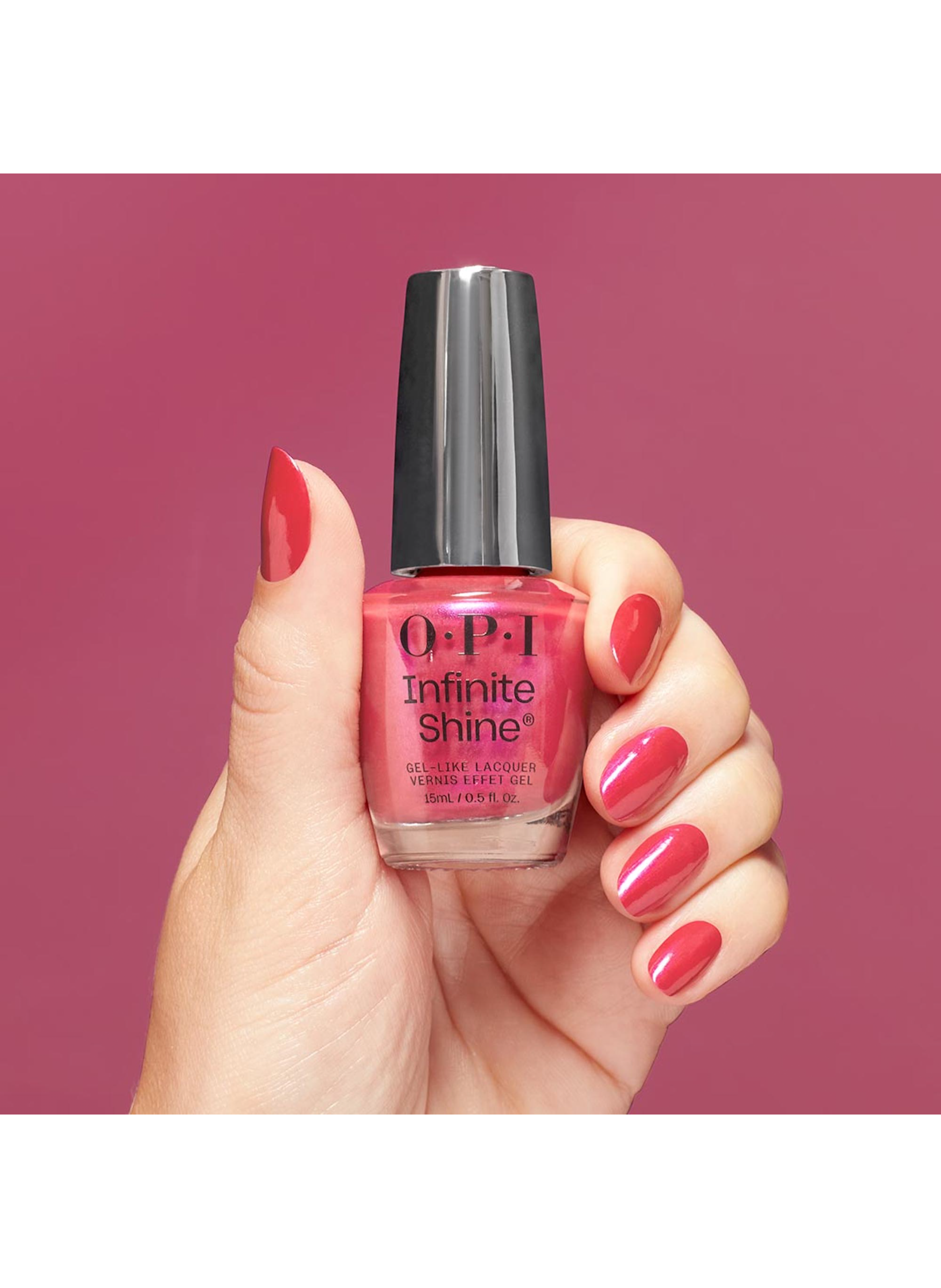 Strawberry MargaritaInfinite ShineVernis à ongles longue tenue effet gel OPI Rose