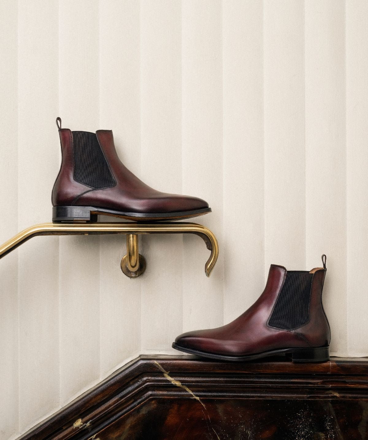 Bottines firenze FINSBURY Rouge