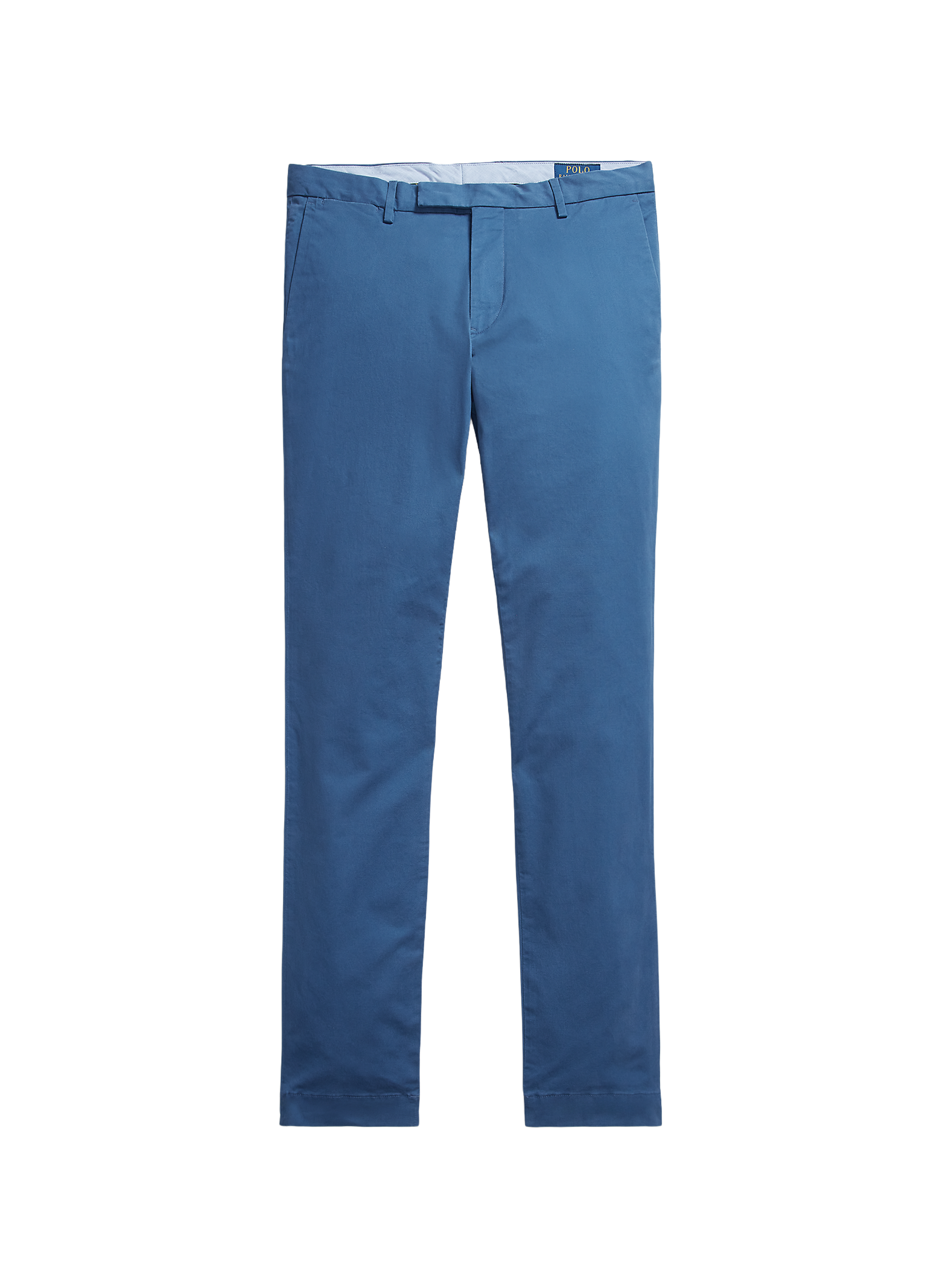 Pantalon droit en coton POLO RALPH LAUREN Bleu