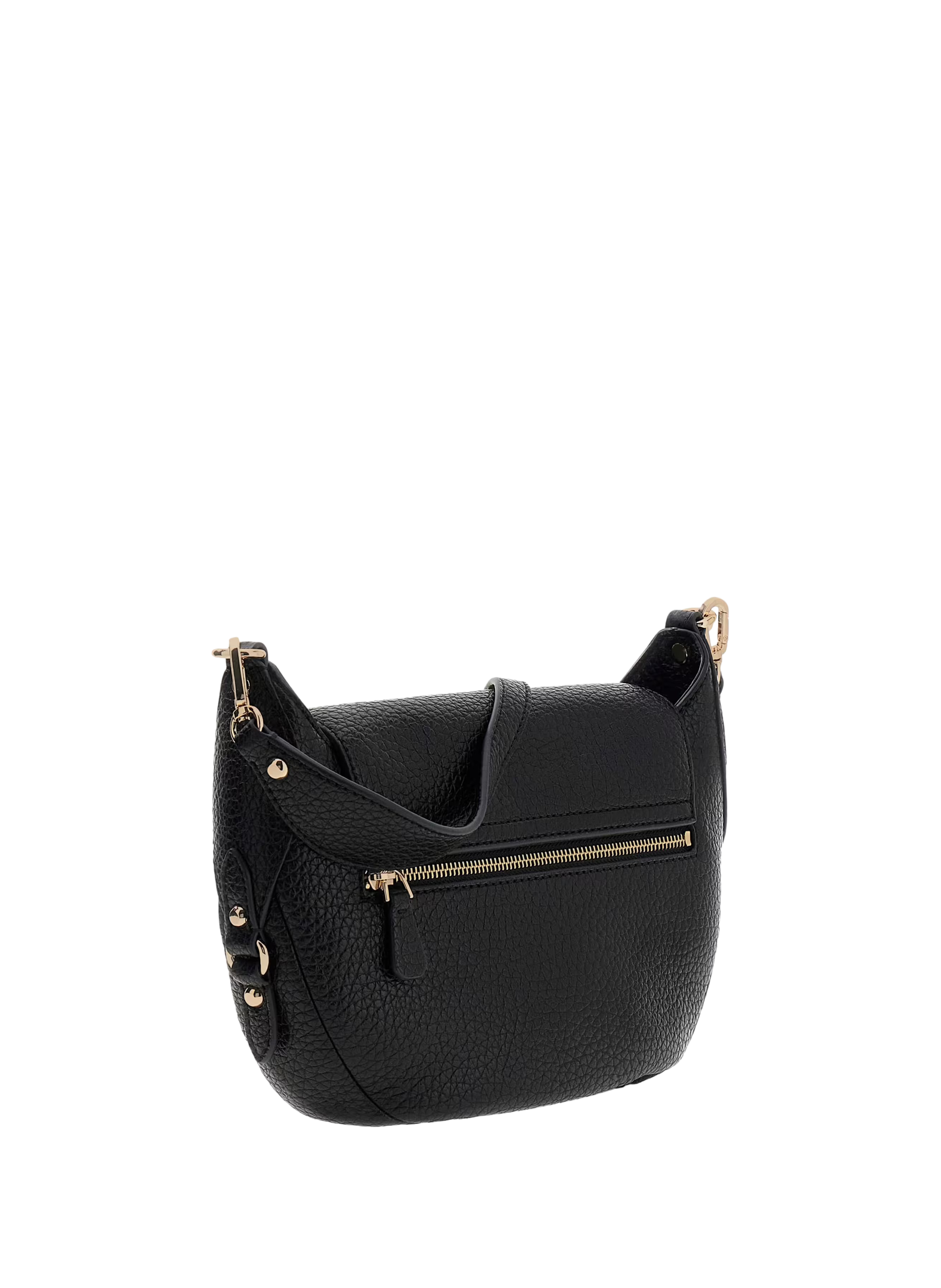 Sac à bandoulière effet cuir texturé GUESS Noir