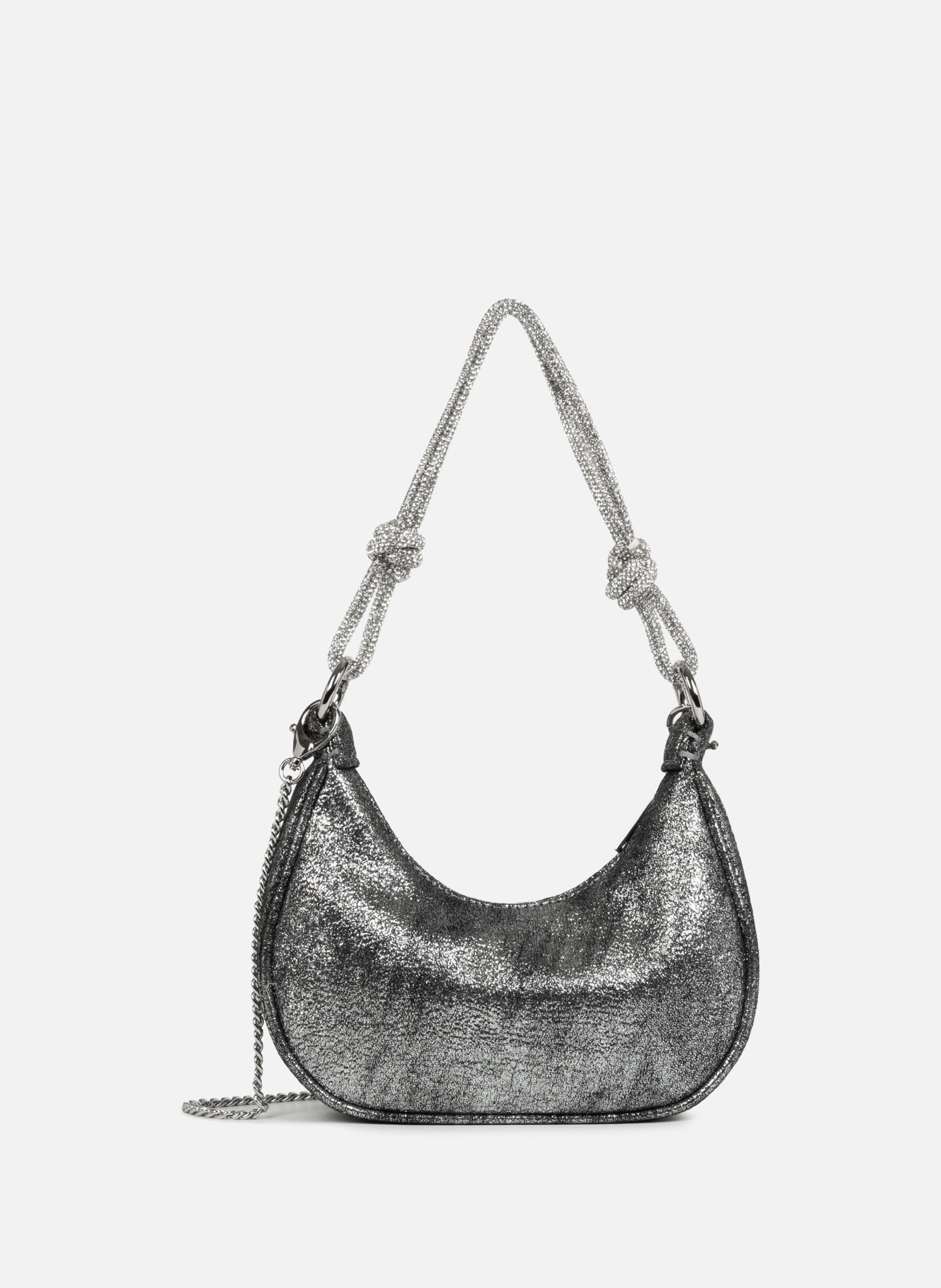 Half-Moon Bag – Shiny Event LANCASTER Silver