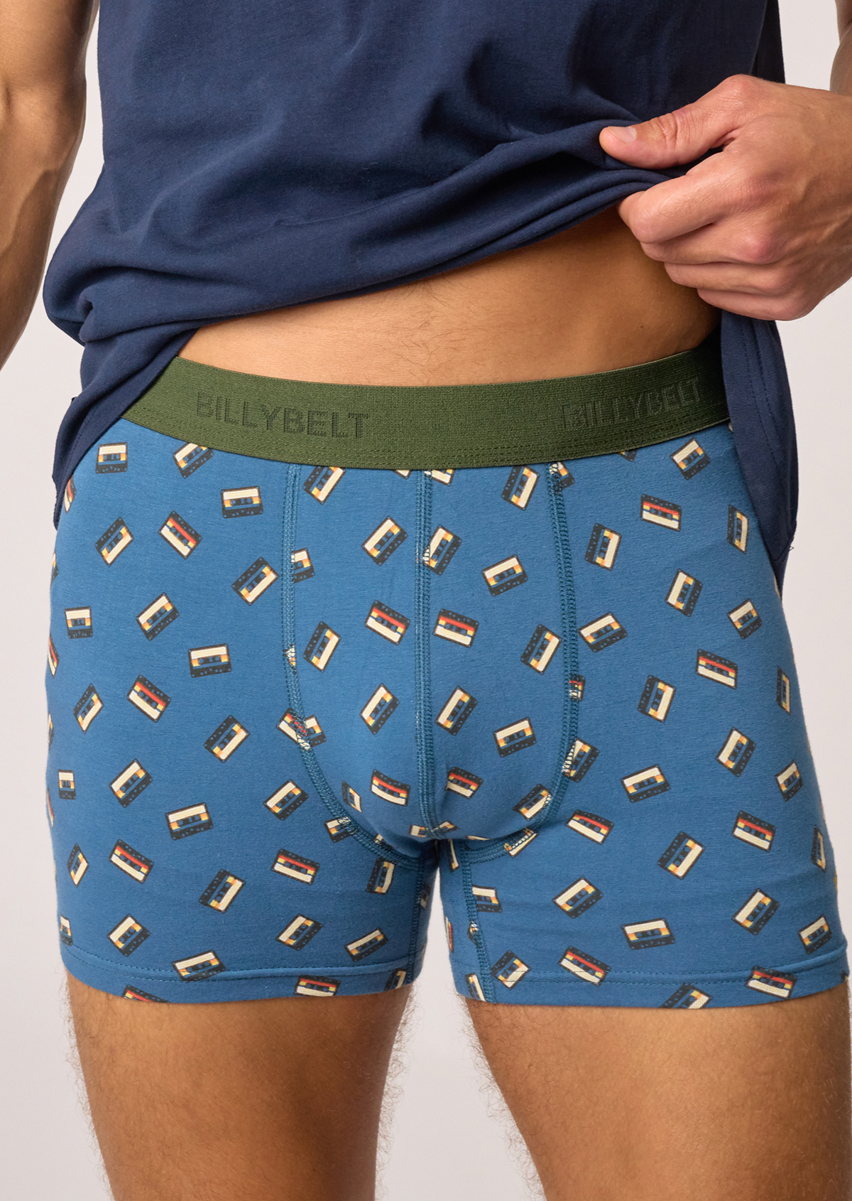 Boxer en coton biologique BILLYBELT Bleu
