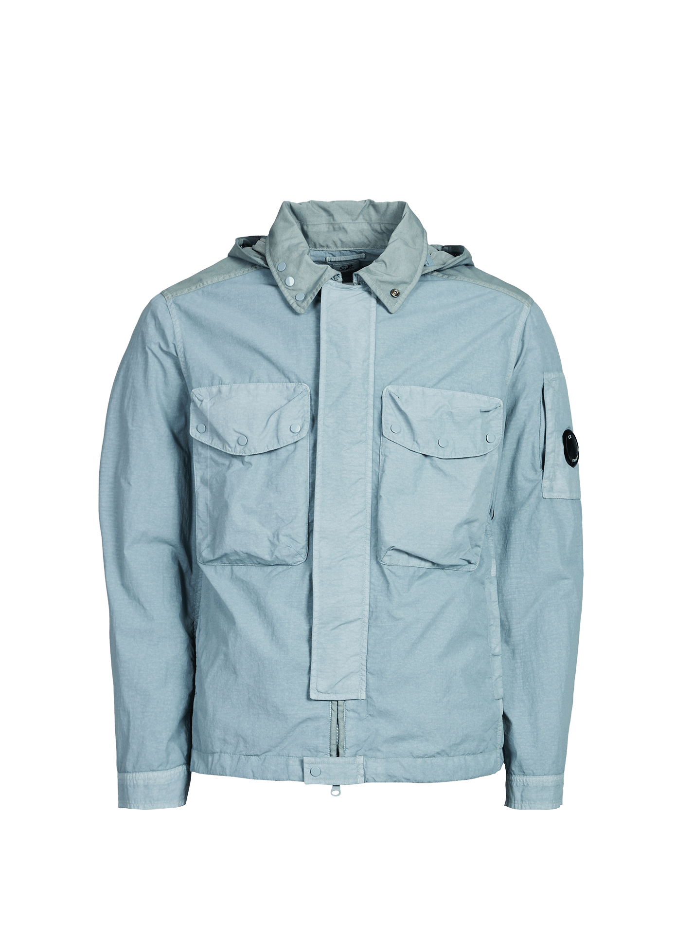 Hooded overshirt with integrated glasses CP COMPANY Blue
