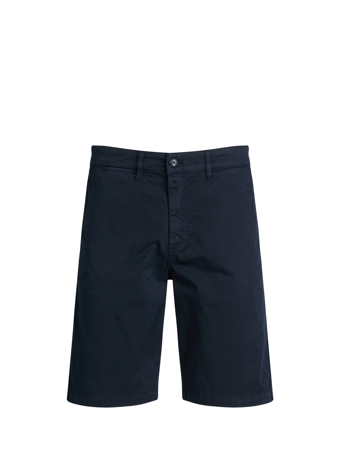 Short droit chino uni EDEN PARK Bleu