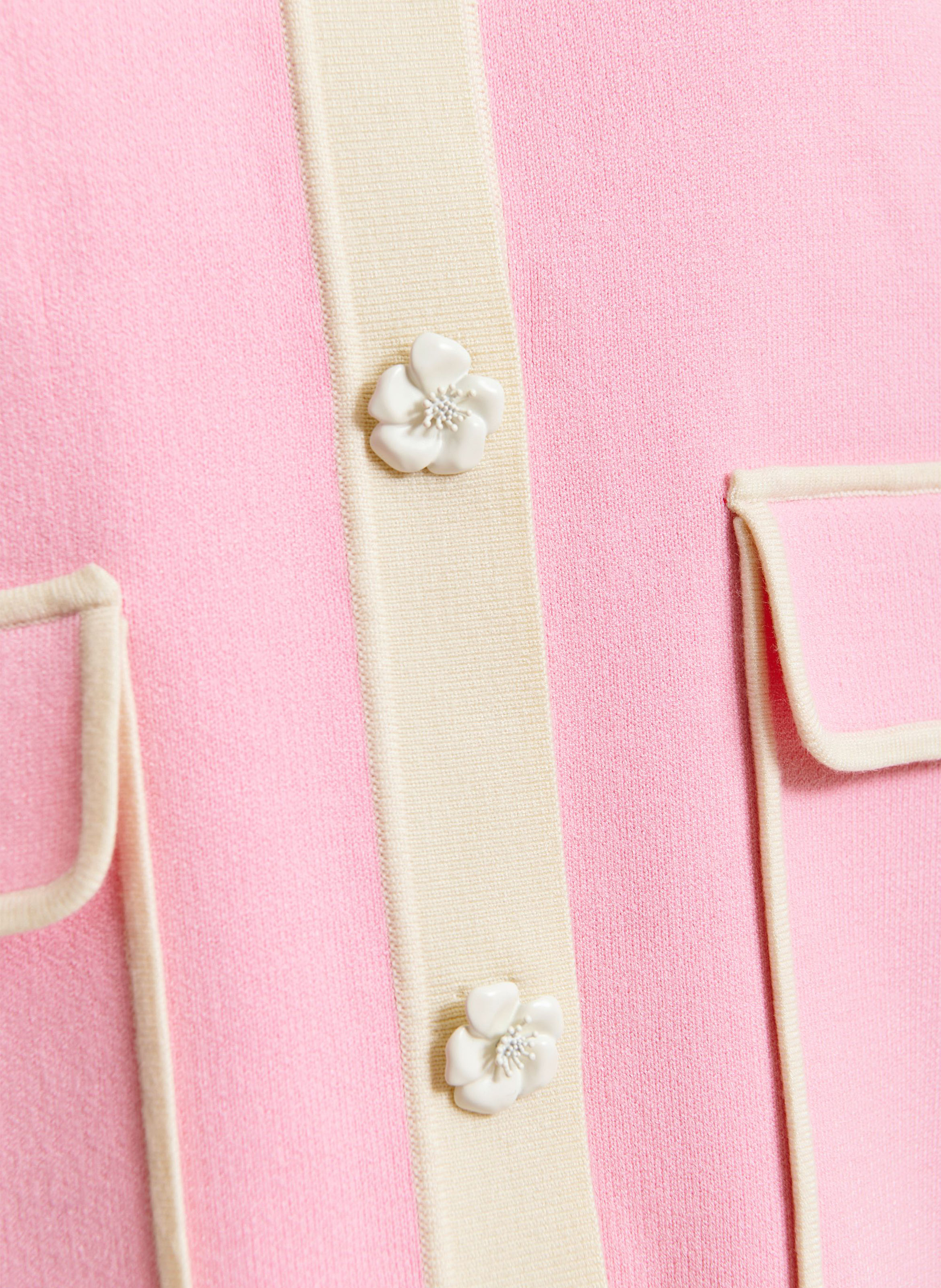 Gilet col classique jugly ESSENTIEL ANTWERP Rose