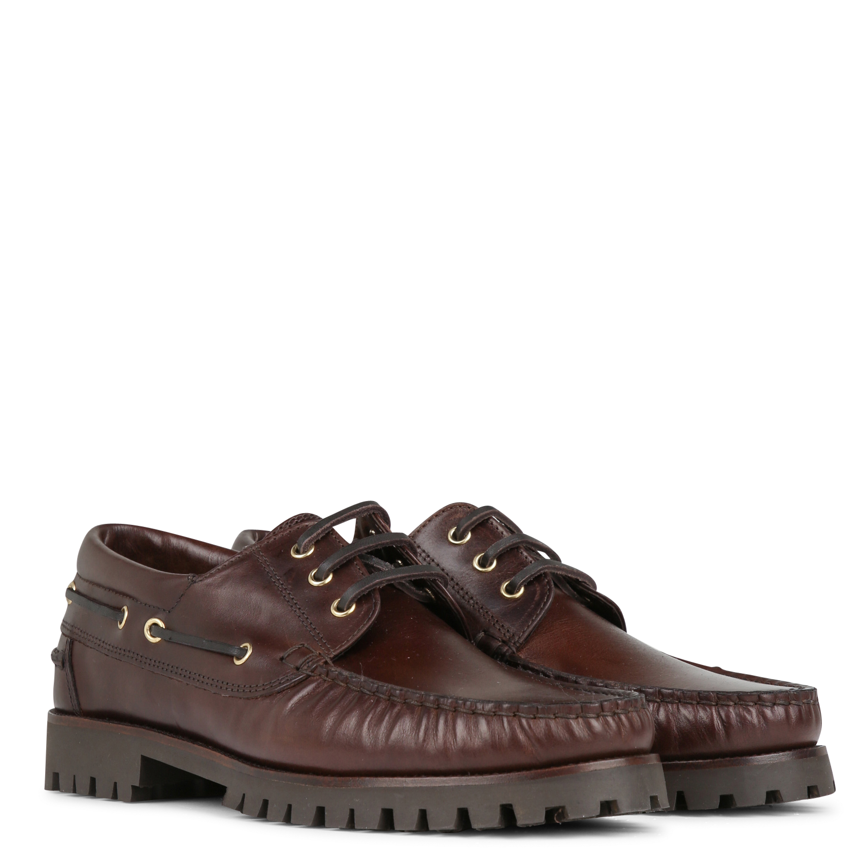 Derbies en cuir betlem BOBBIES Marron