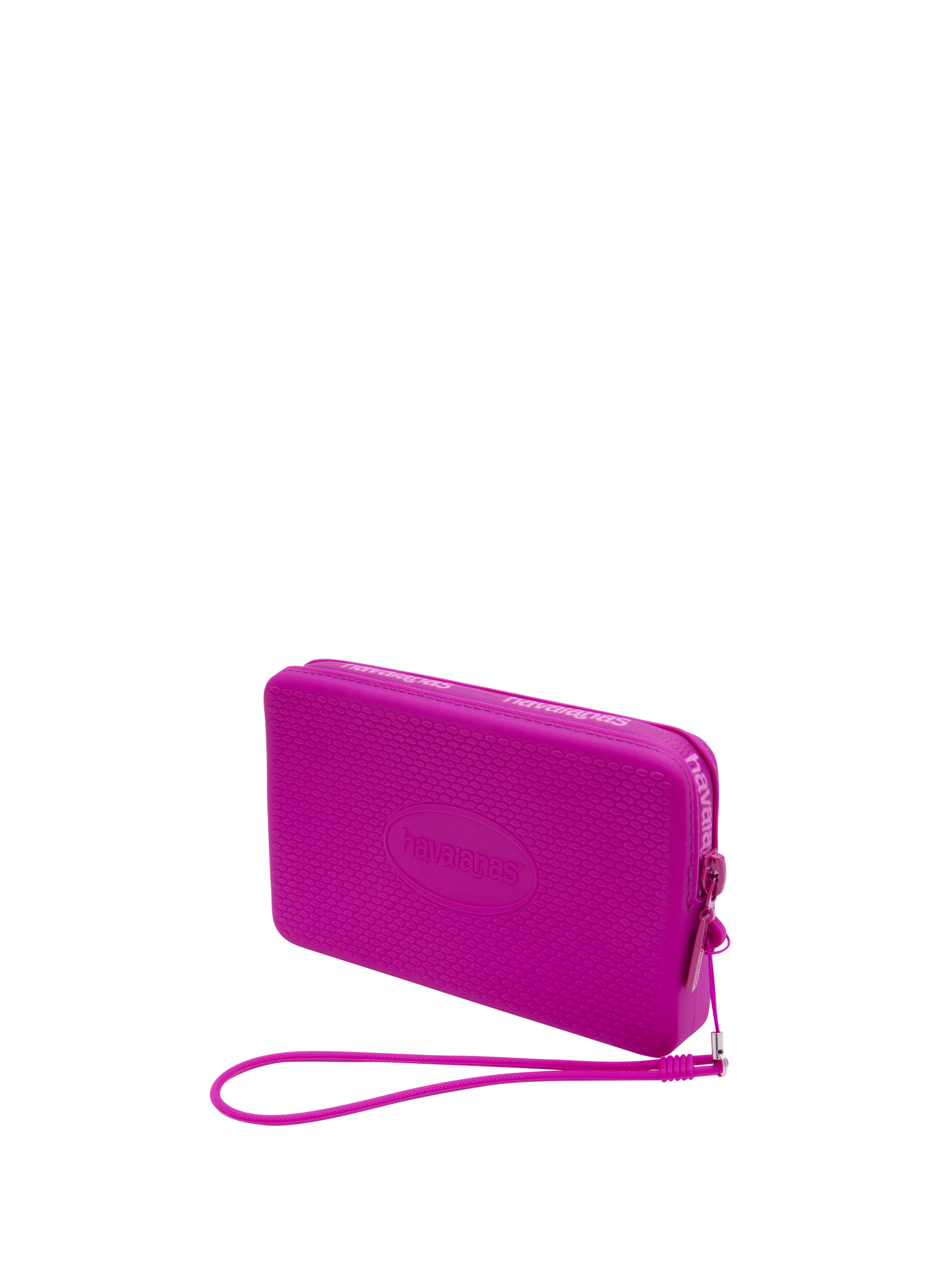 Pochette texturé en silicone à logo HAVAIANAS Rose
