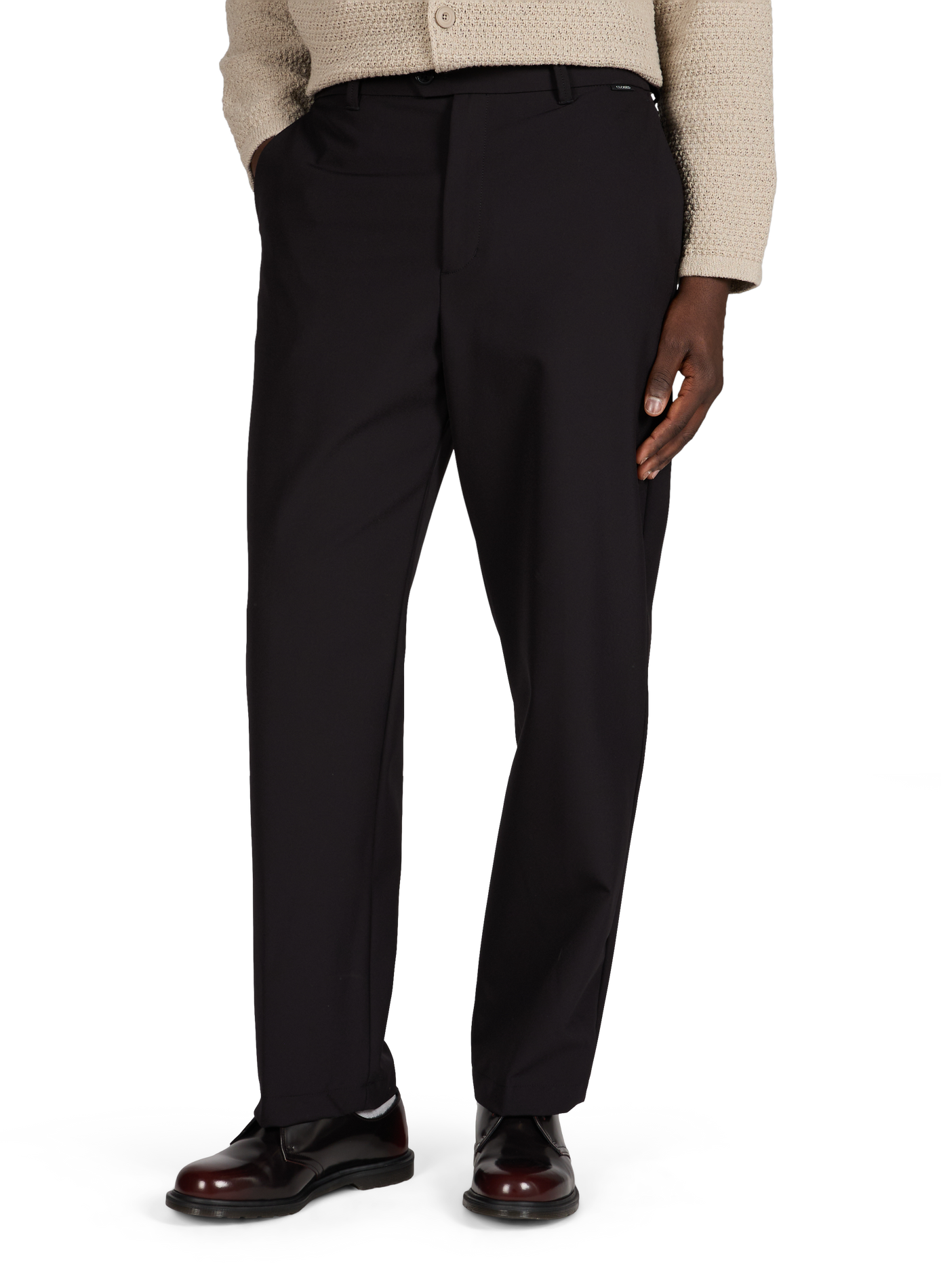 Rechte broek met hoge taille CLOSED Zwart