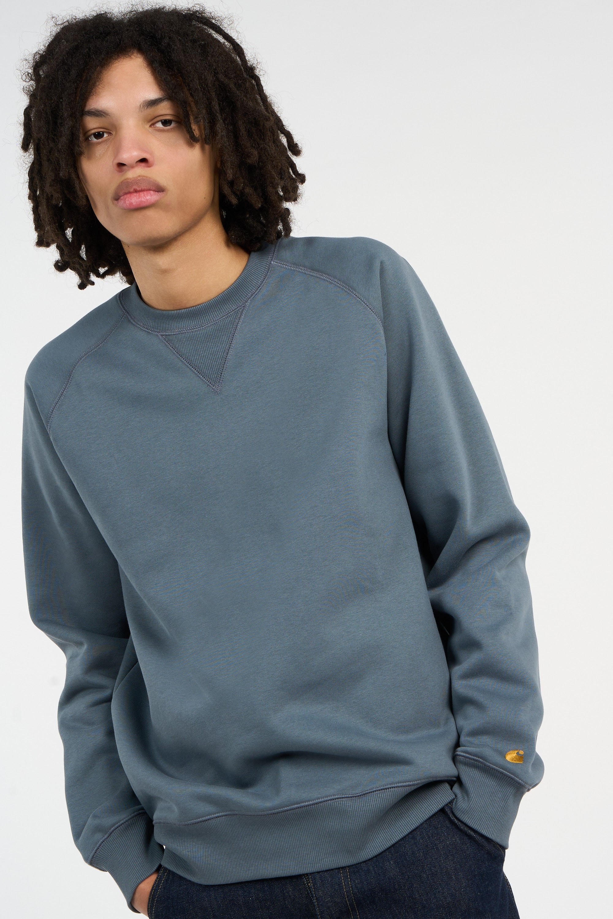 Sweatshirt chase CARHARTT WIP Bleu