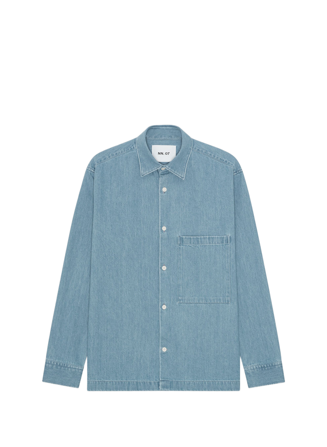 Cotton denim Freddy shirt NN.07 Blue