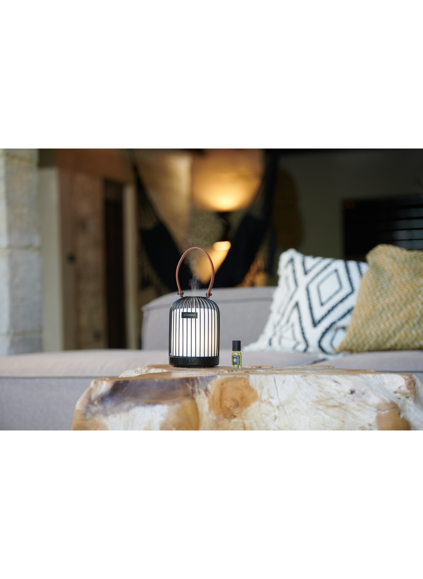 Lantern Perfume Mist Diffuser ESTEBAN Golden