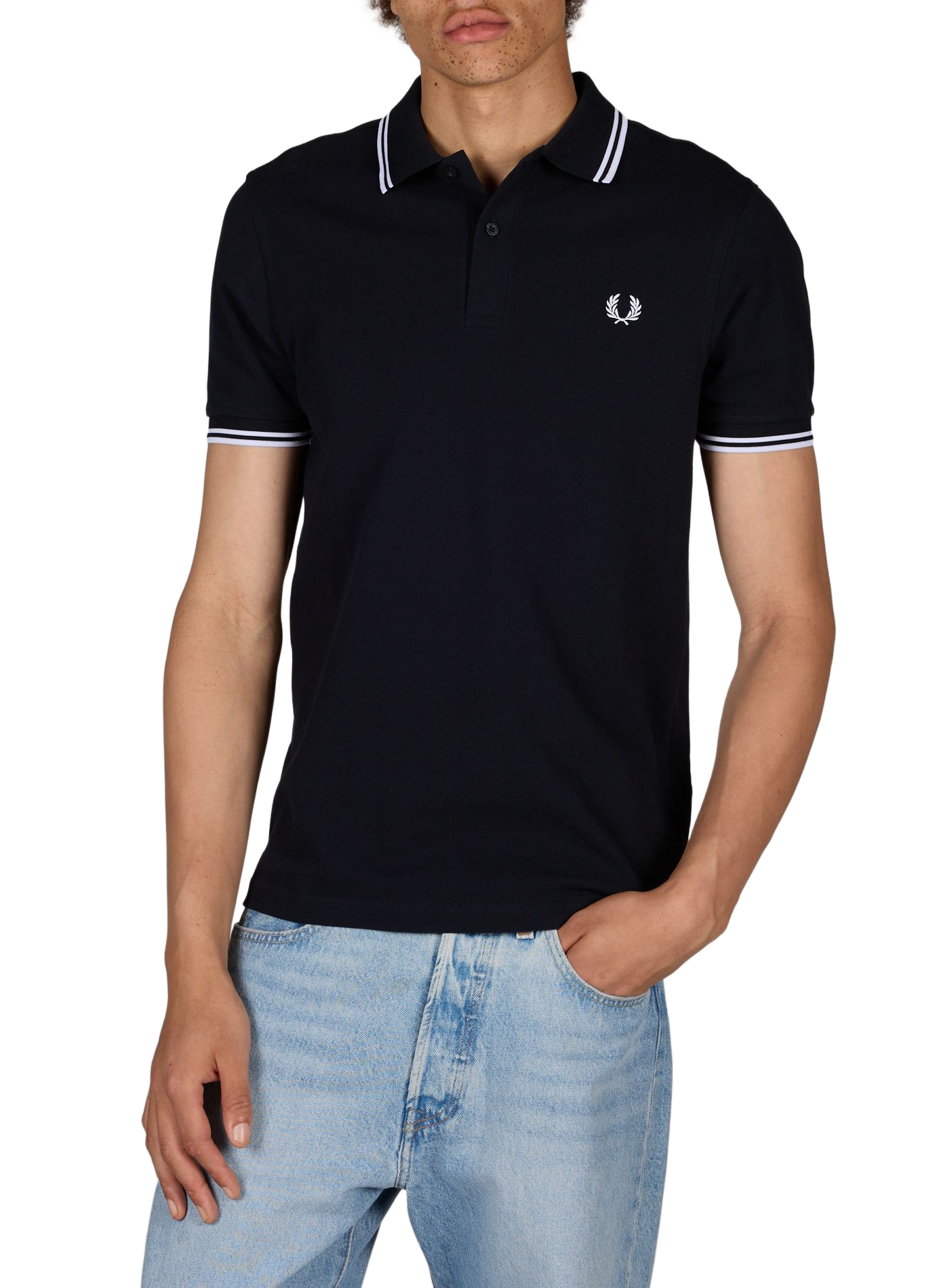 Piqué katoenen polo FRED PERRY Blauw