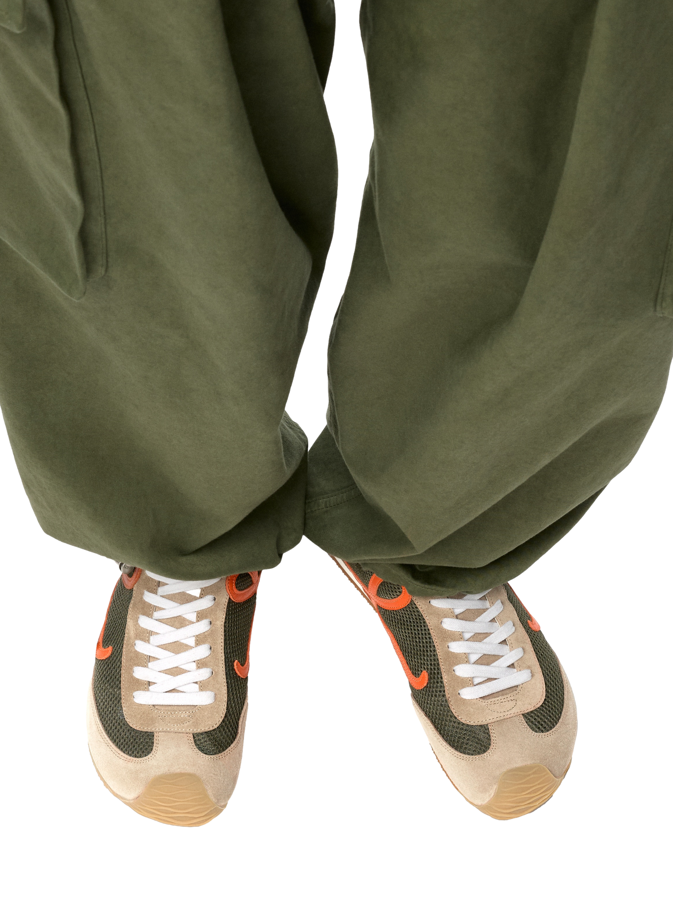 Sneakers Ballet Runner 2.0 in suède leer en technisch mesh LOEWE Groen