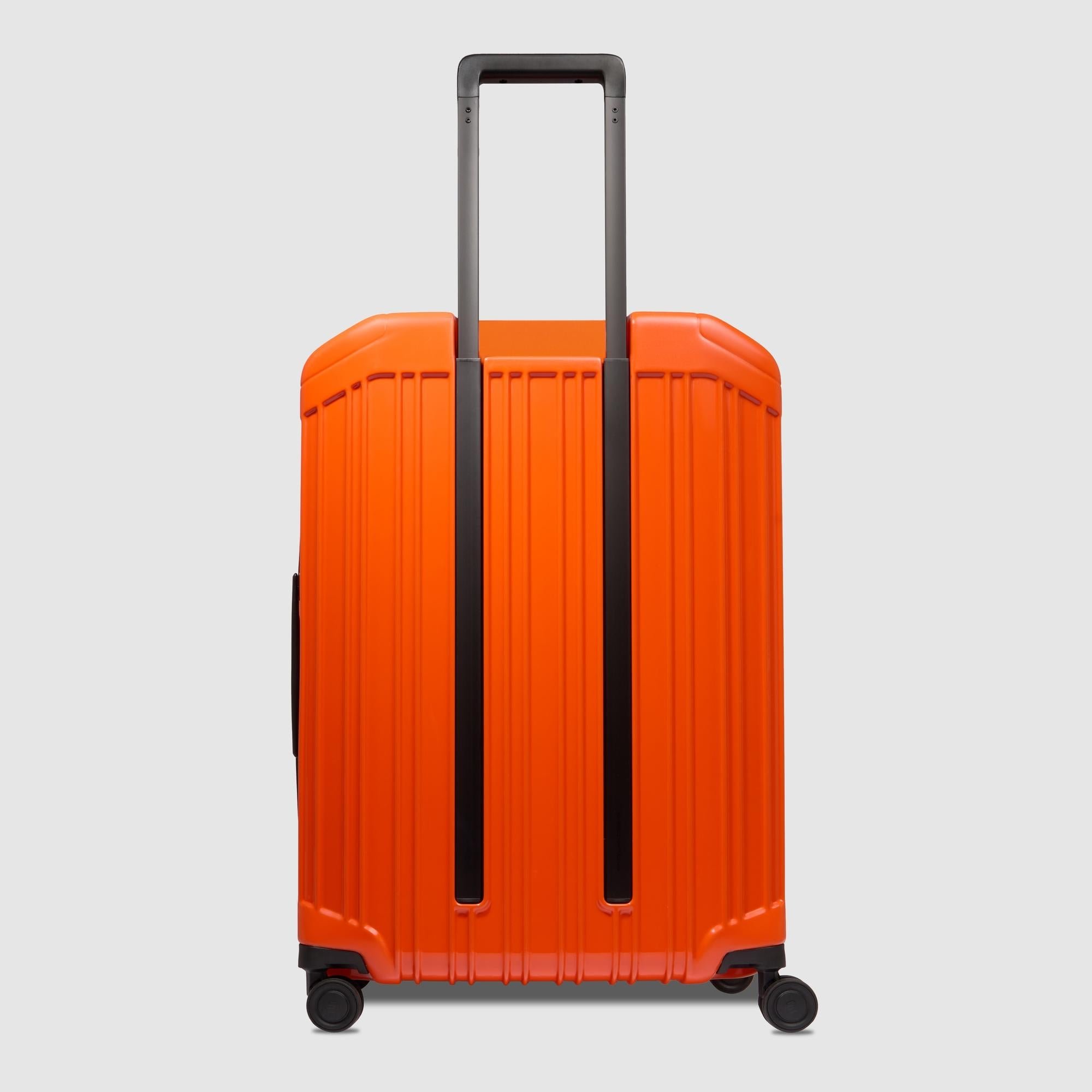 Middelgrote uitbreidbare trolleykoffer met 4 wielen PIQUADRO Oranje