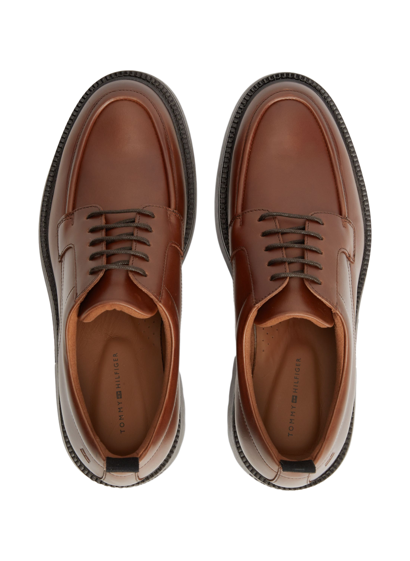 Rindsleder Derbys TOMMY HILFIGER Braun