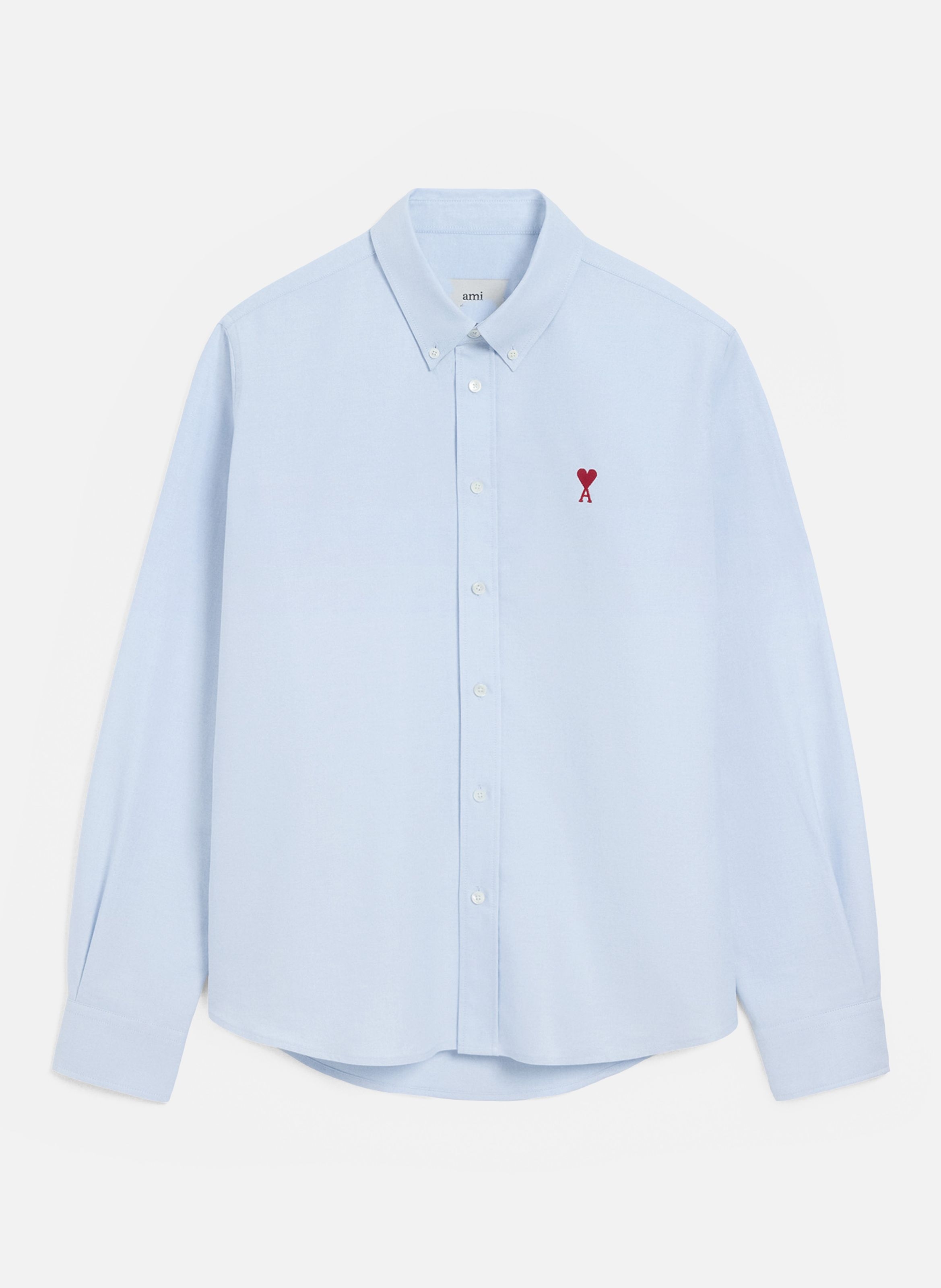 Chemise col boutonné ami de coeur unisexe AMI PARIS Bleu